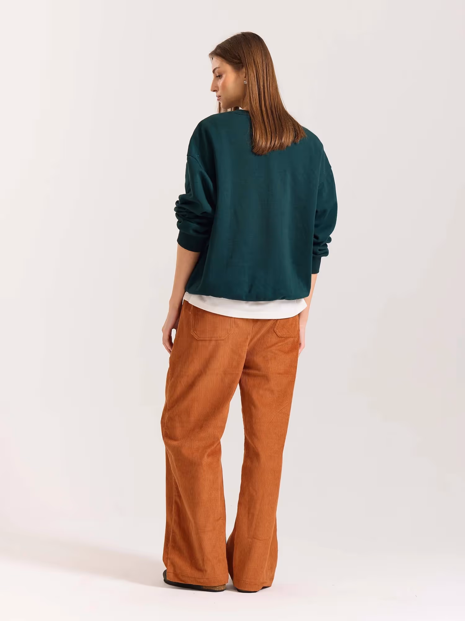 Rust Orange Corduroy Pull-on Pants  image 8