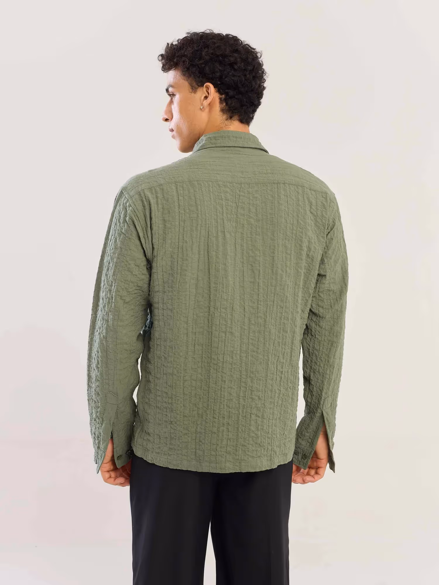 Sage Green Flowing Shirt image 8