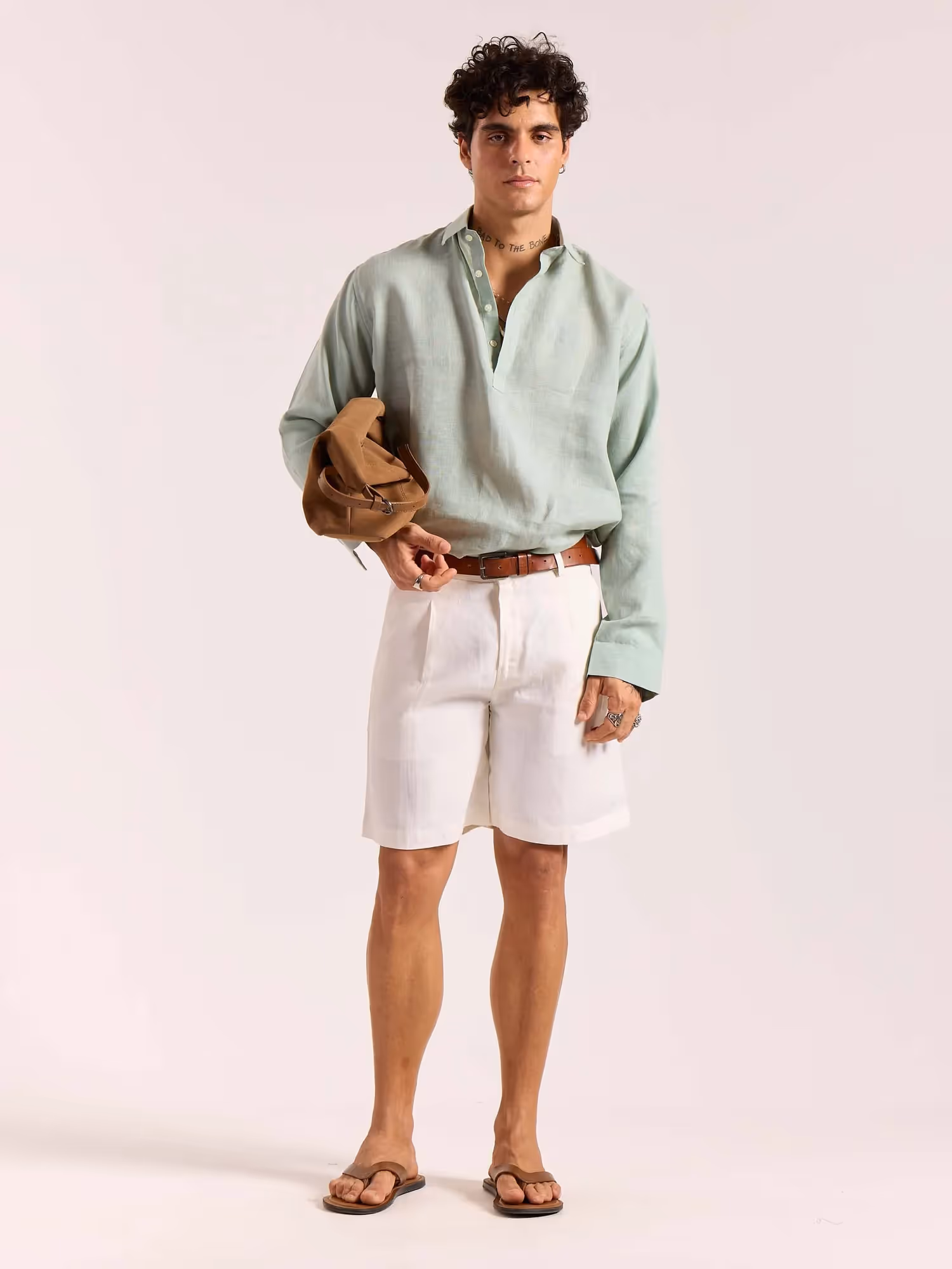 Sage Green Linen Pullover image 1