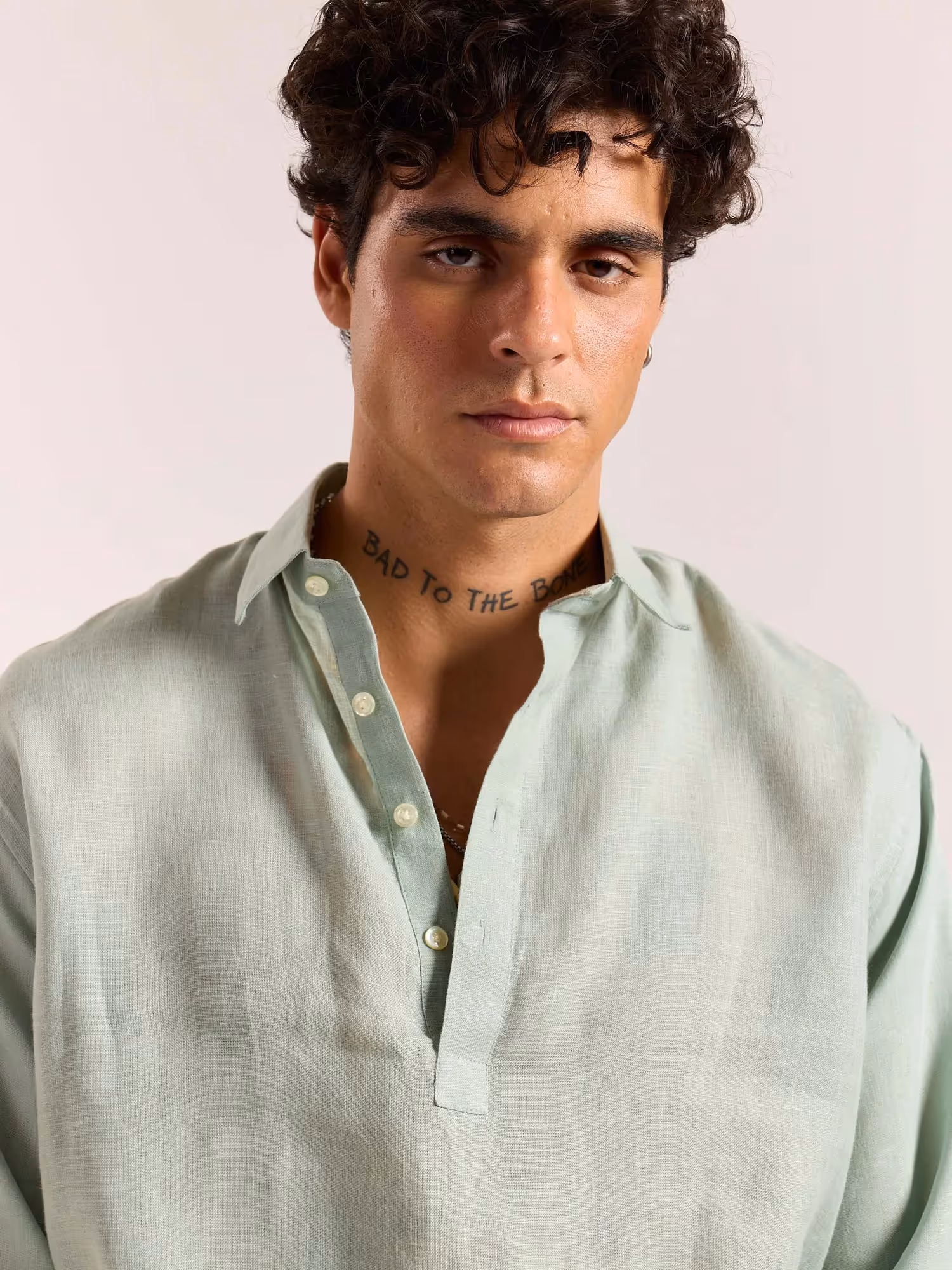 Sage Green Linen Pullover image 5