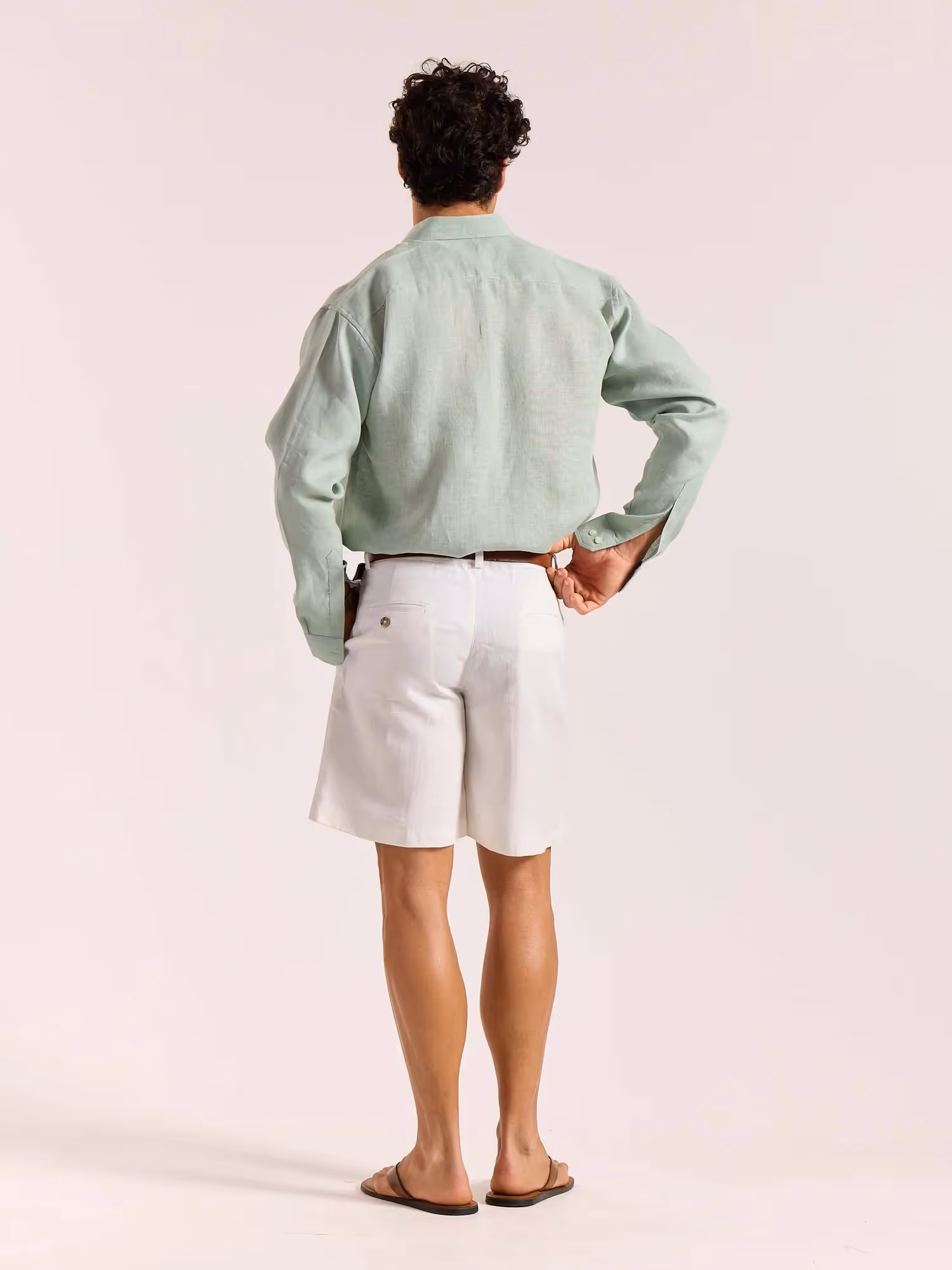 Sage Green Linen Pullover image 8