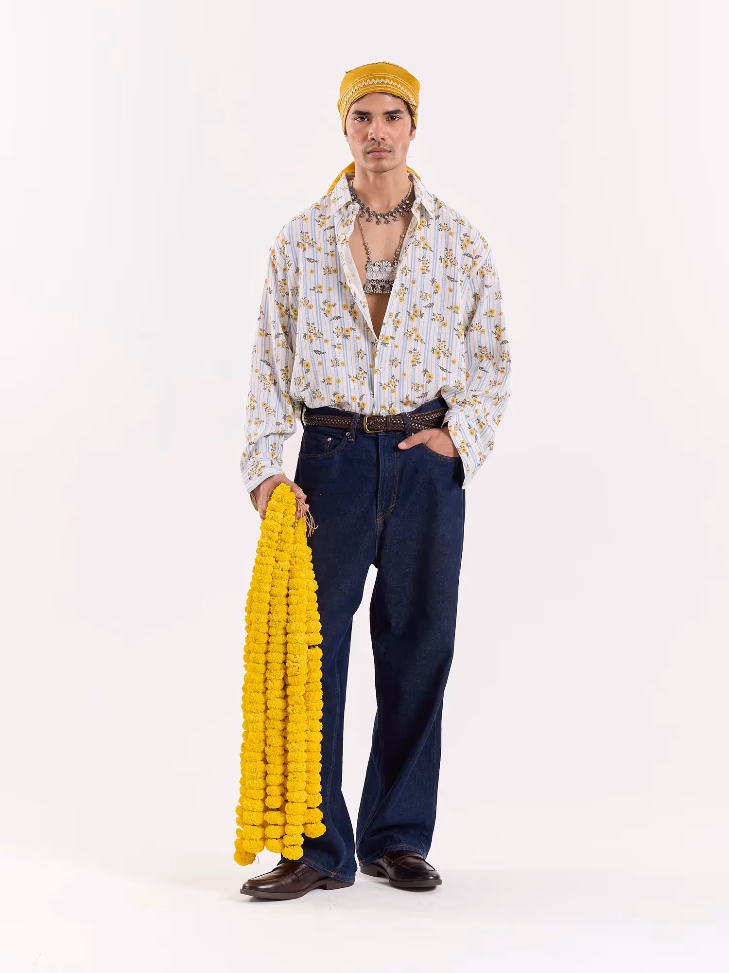 Sarson Ke Phool Cropped Shirt  image 1