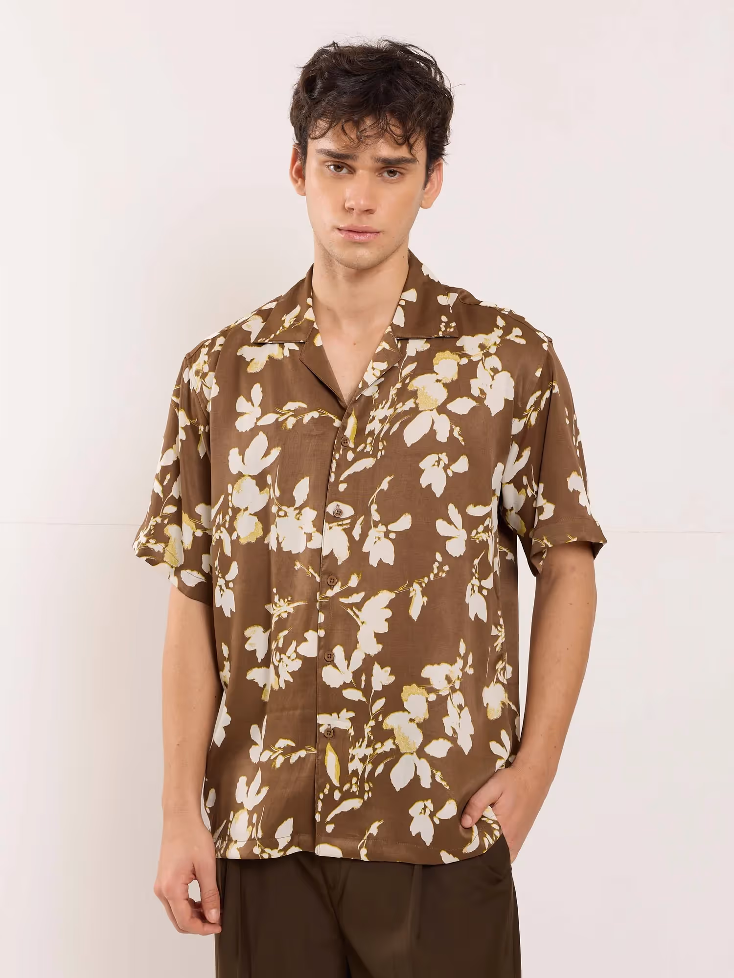 Satin Bloom Resort Shirt image 1
