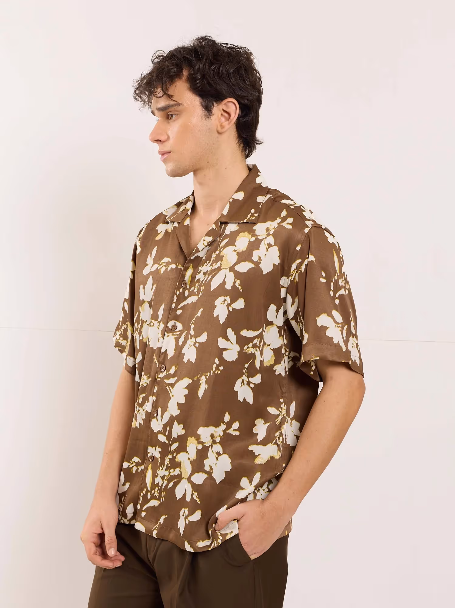 Satin Bloom Resort Shirt image 4