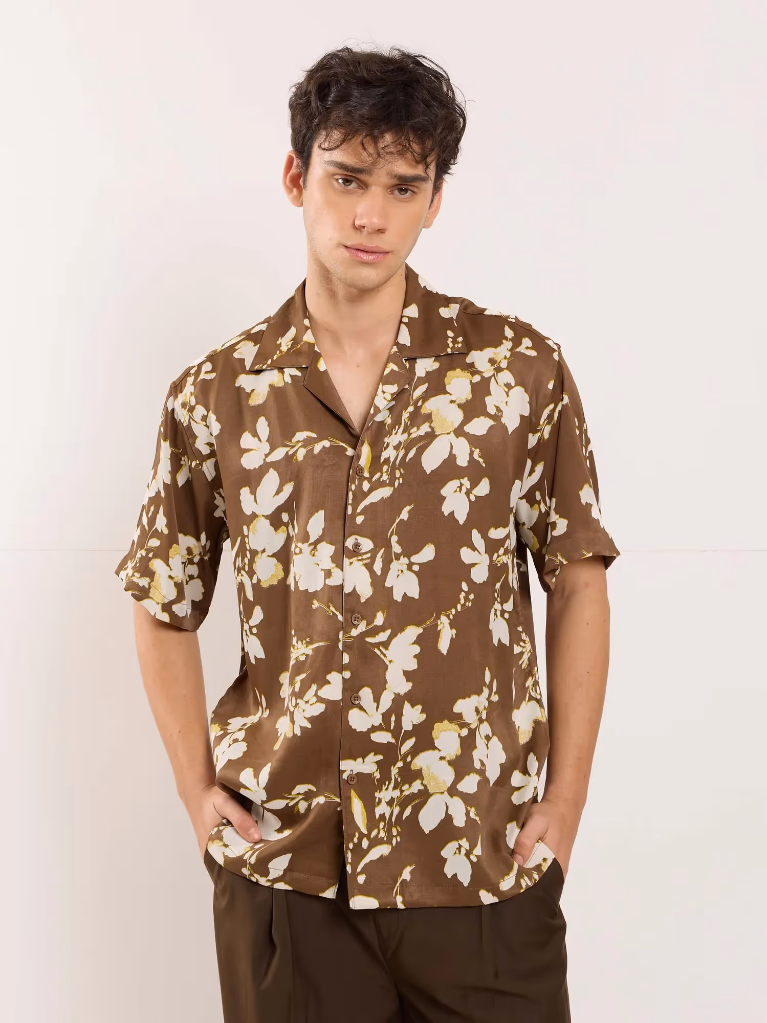 Satin Bloom Resort Shirt image 5