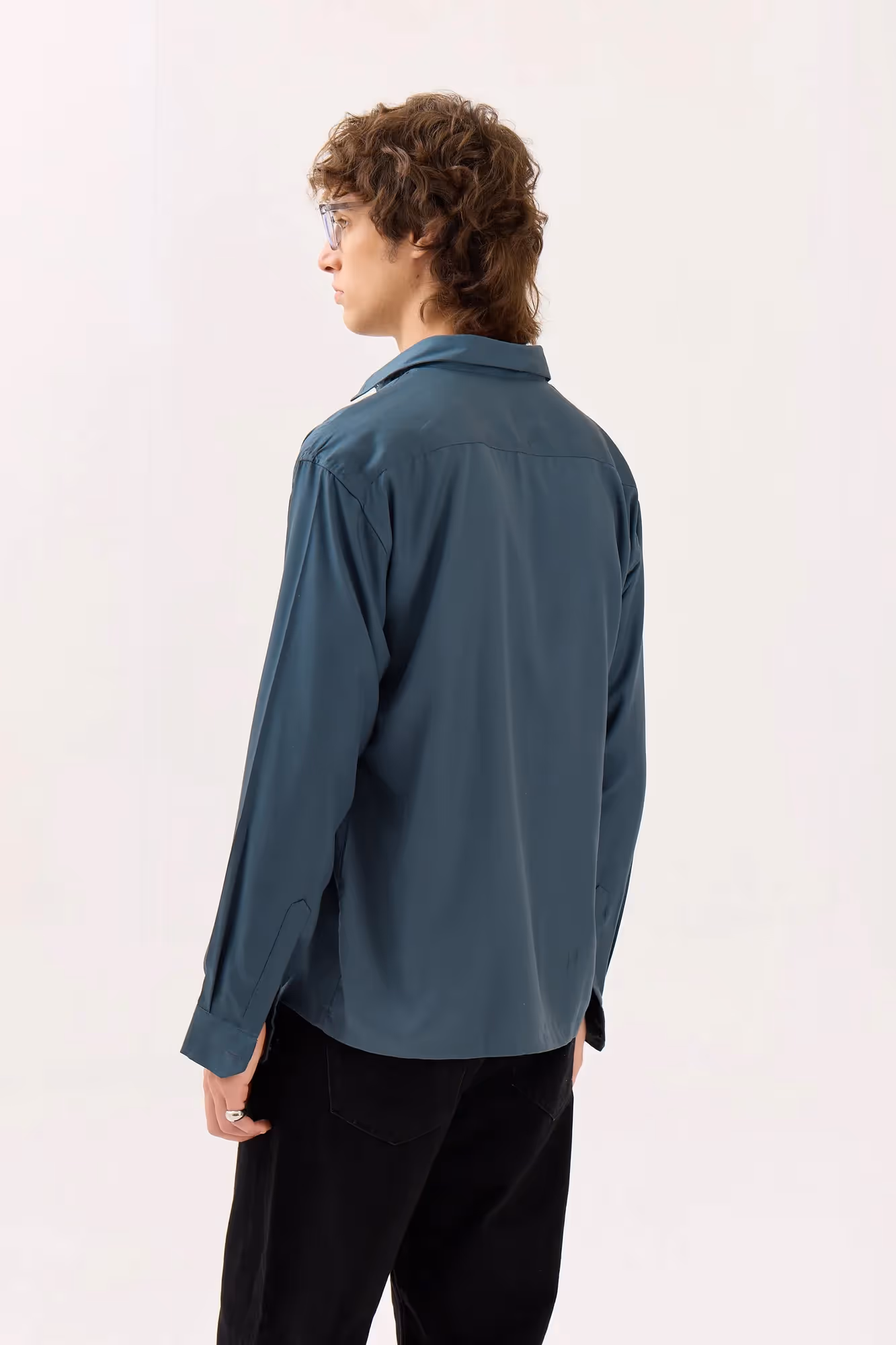 Slate Grey Drape Shirt  image 6