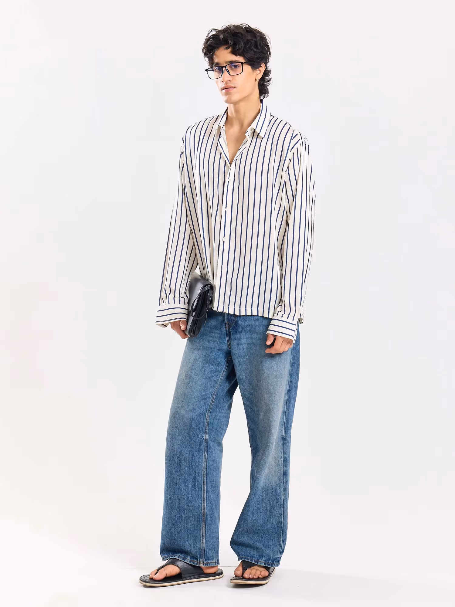 Striped Drape Shirt image 4