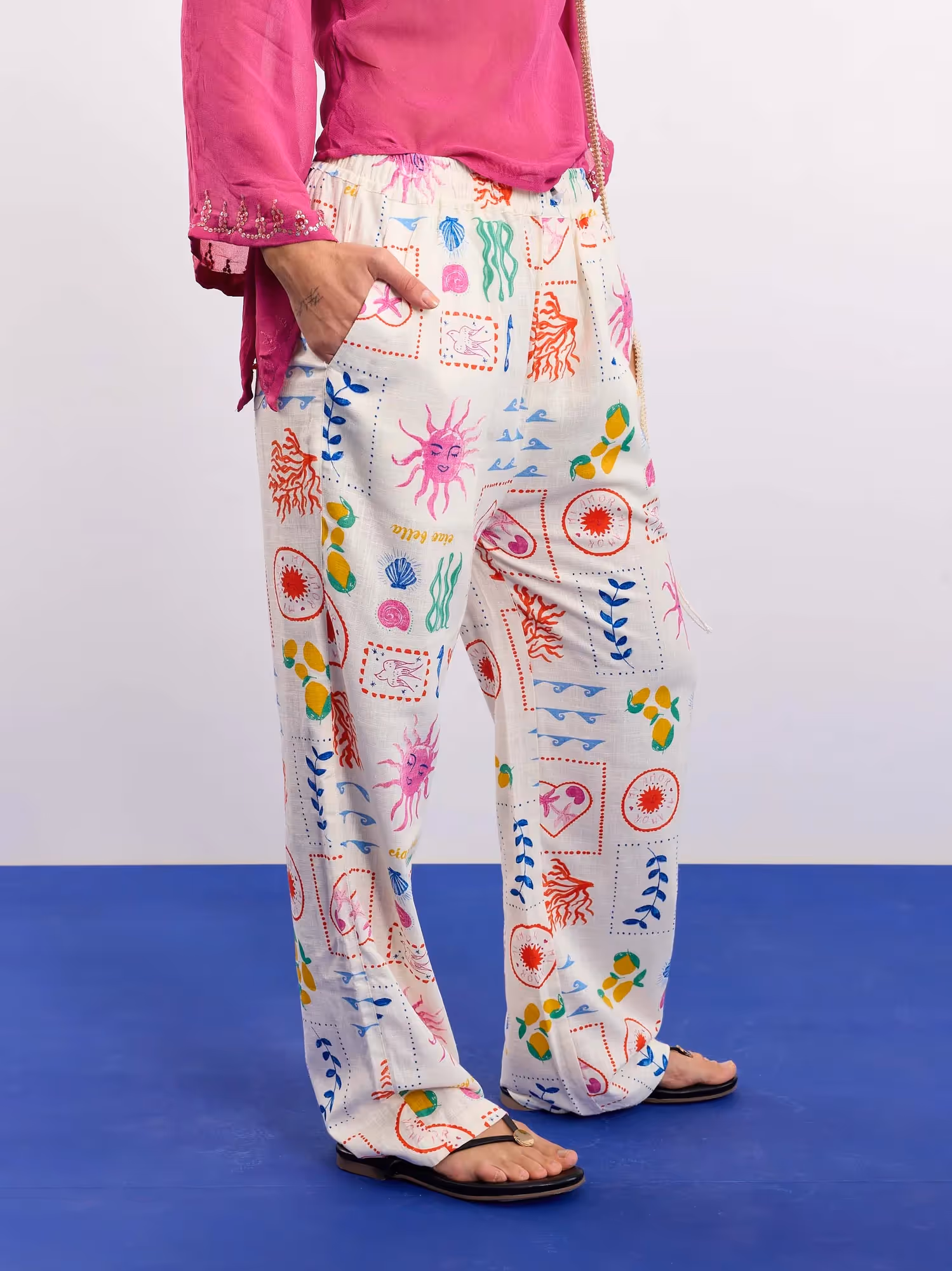 Sun & the Sea Linen Pull-on Pants image 5