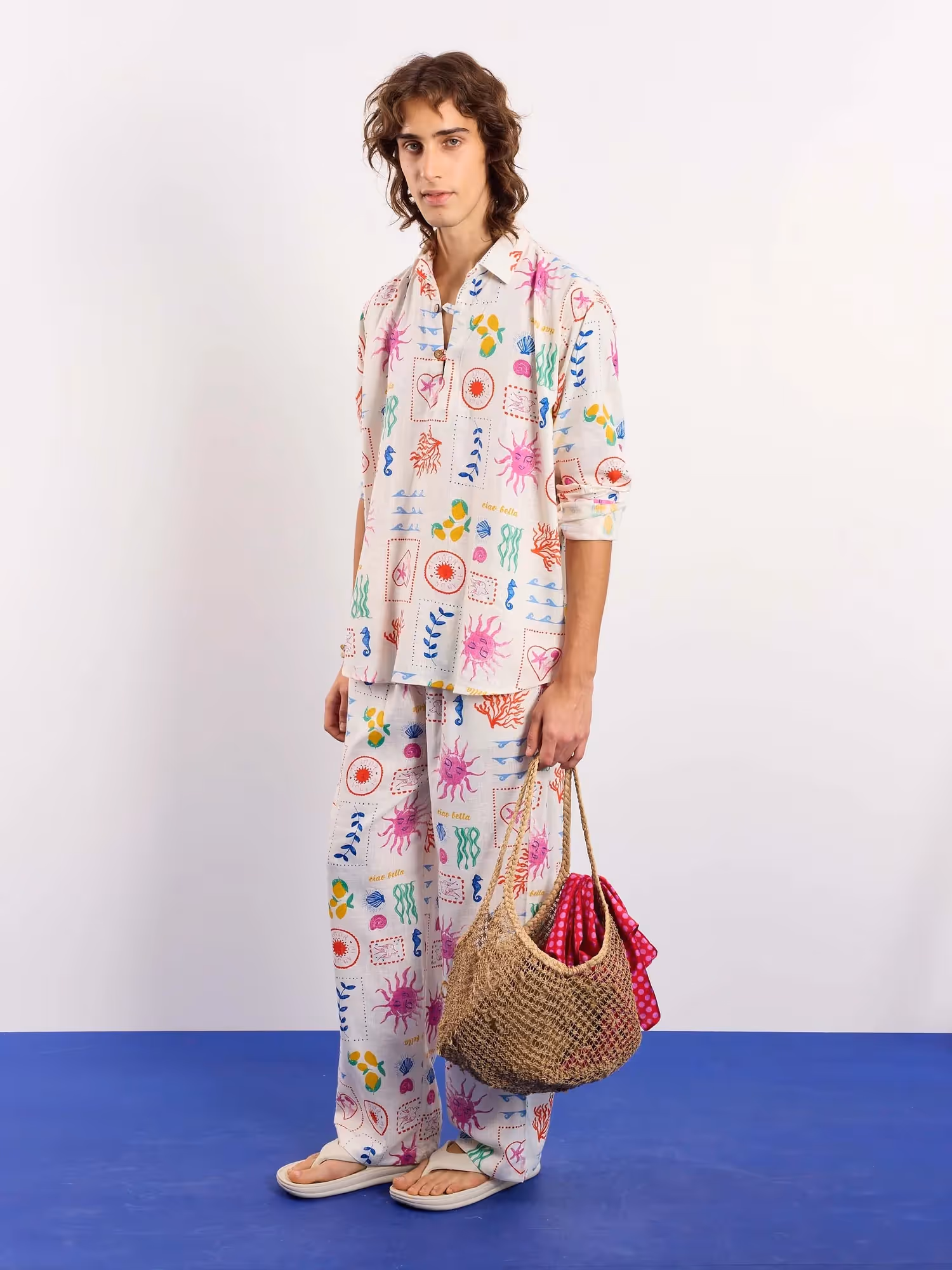 Sun & The Sea Printed Linen Pullover image 6