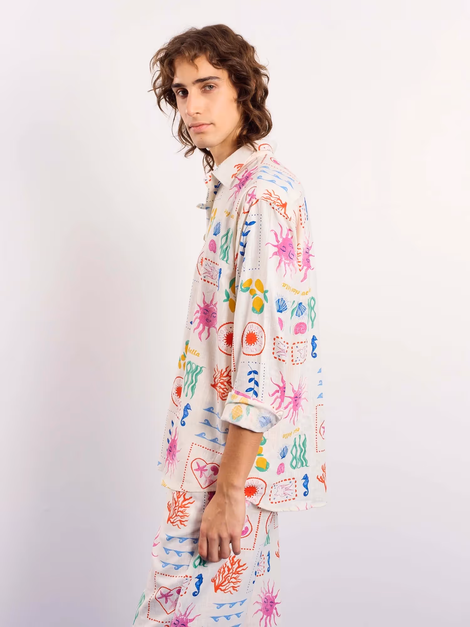 Sun & The Sea Printed Linen Pullover image 7