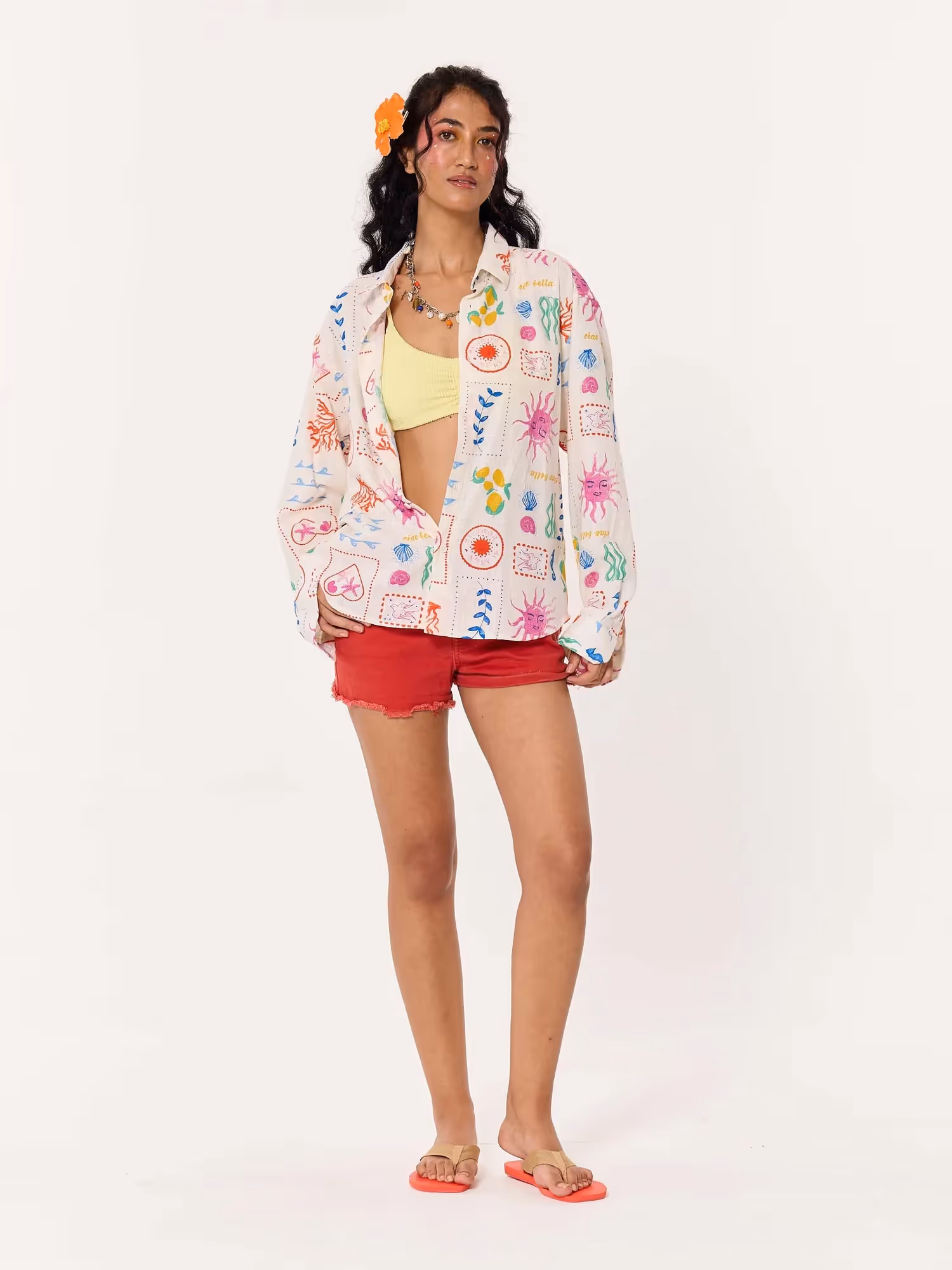 Sun & The Sea Printed Linen Shirt image 2