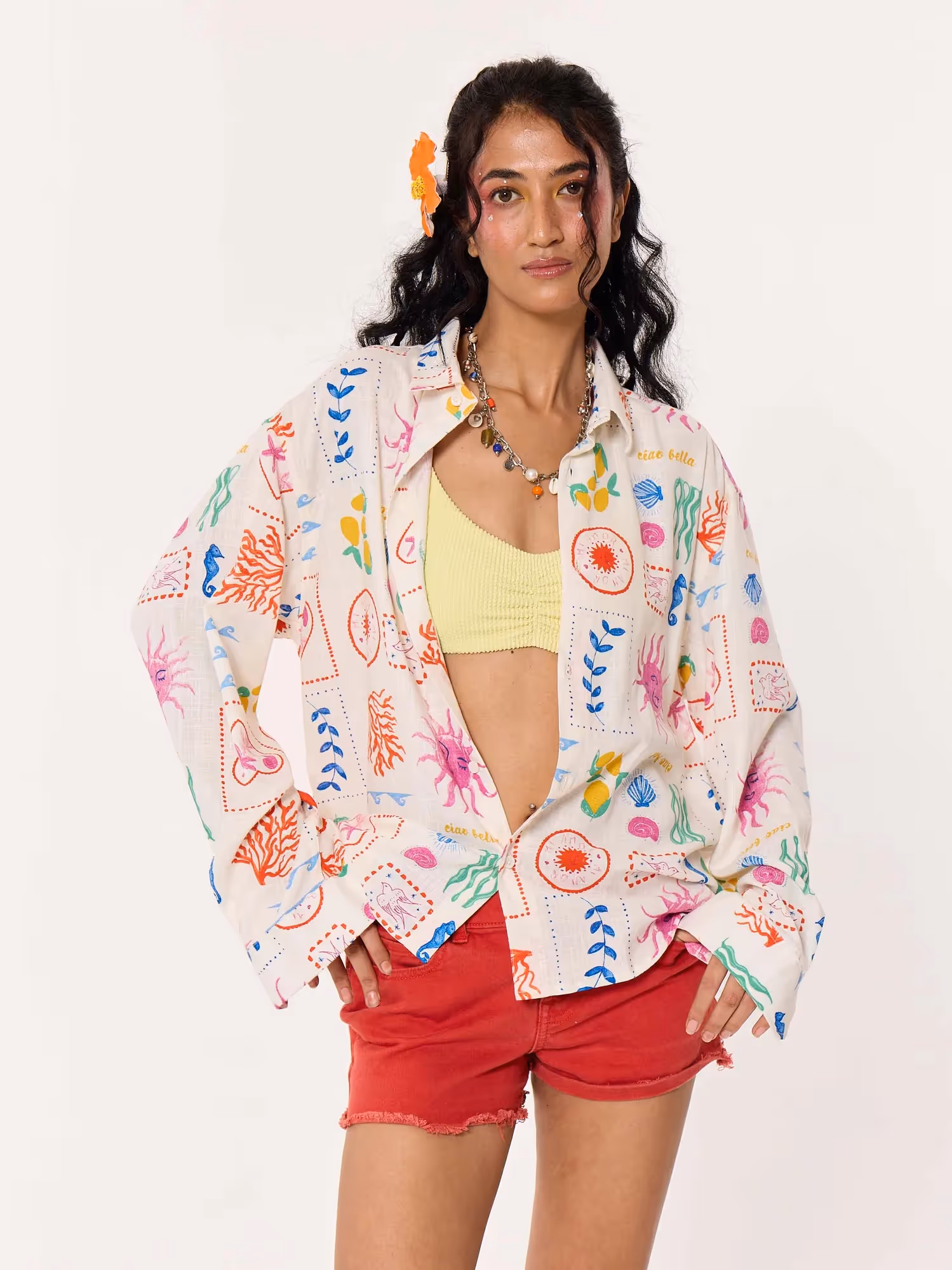 Sun & The Sea Printed Linen Shirt image 4