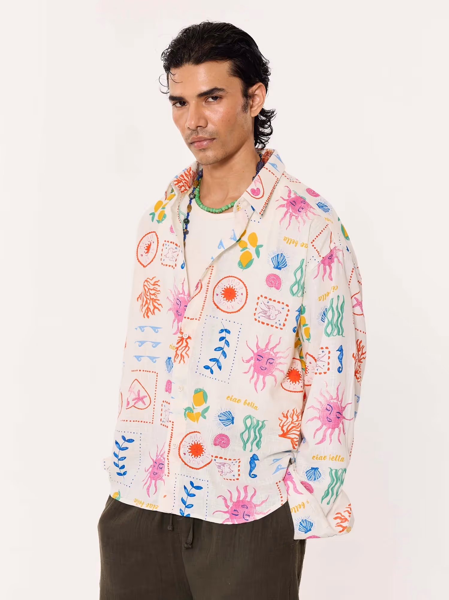 Sun & The Sea Printed Linen Shirt image 5