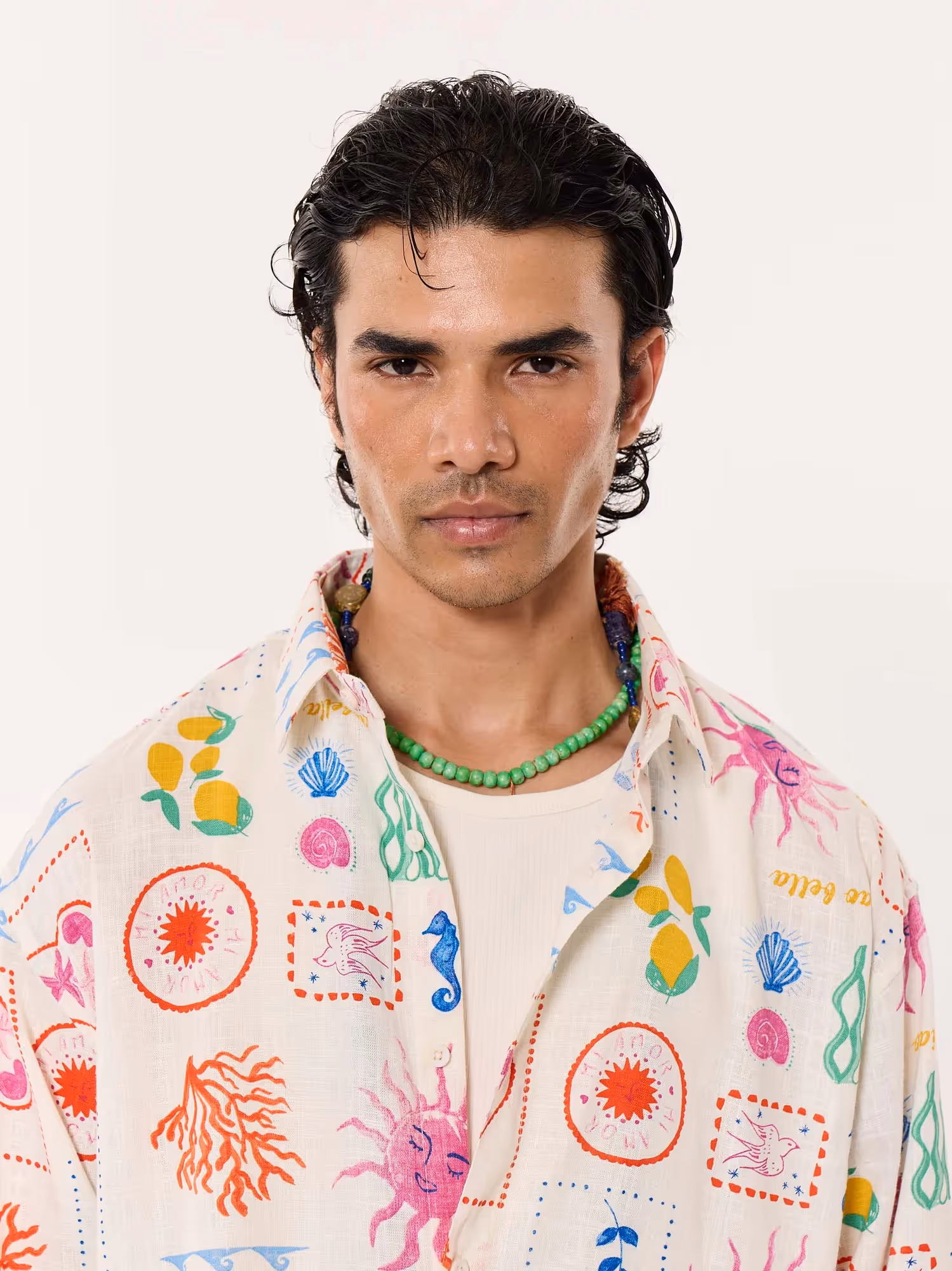 Sun & The Sea Printed Linen Shirt image 7