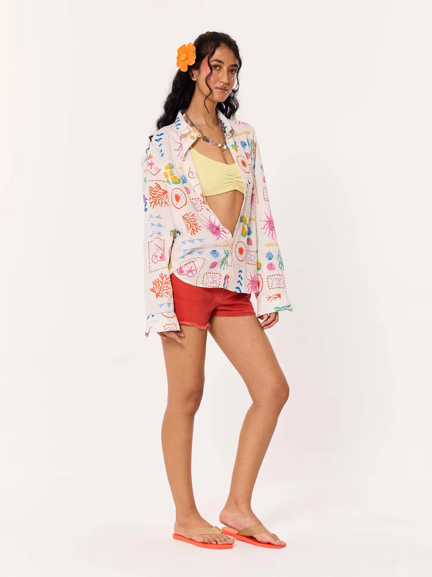 Sun & The Sea Printed Linen Shirt image 8