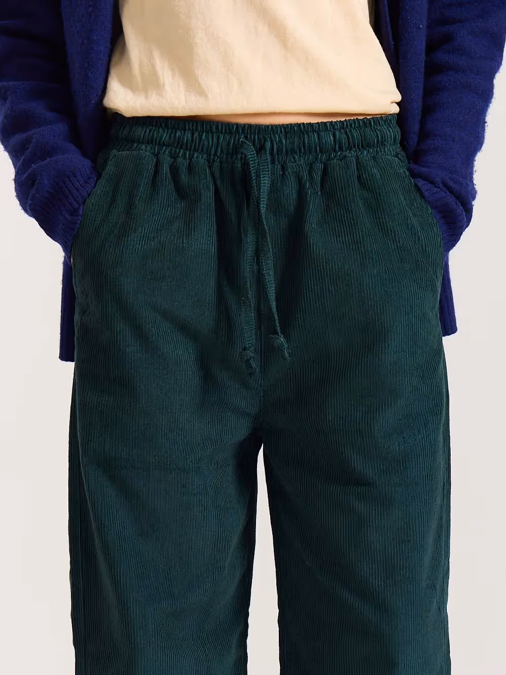 Teal Green Corduroy Pull-on Pants  image 6