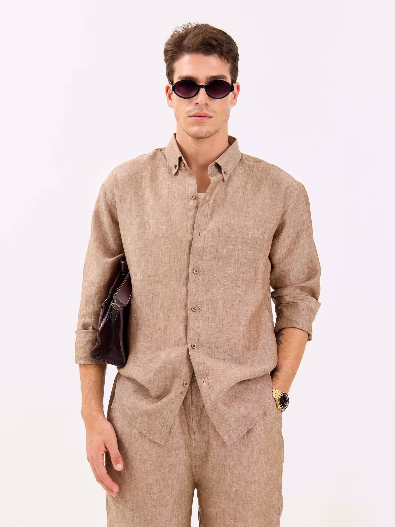 Textured Irish Linen Shirt image 2