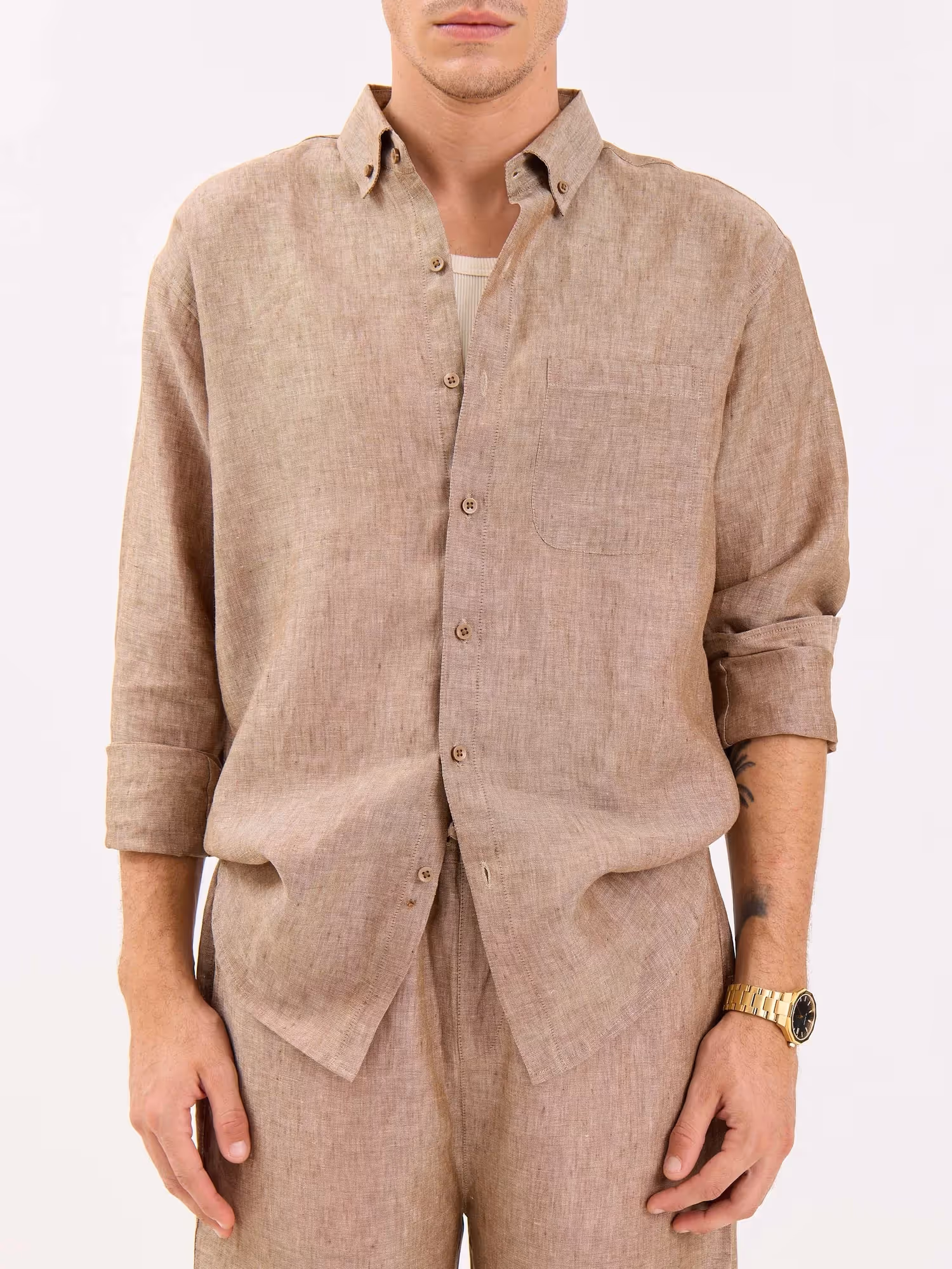 Textured Irish Linen Shirt image 3
