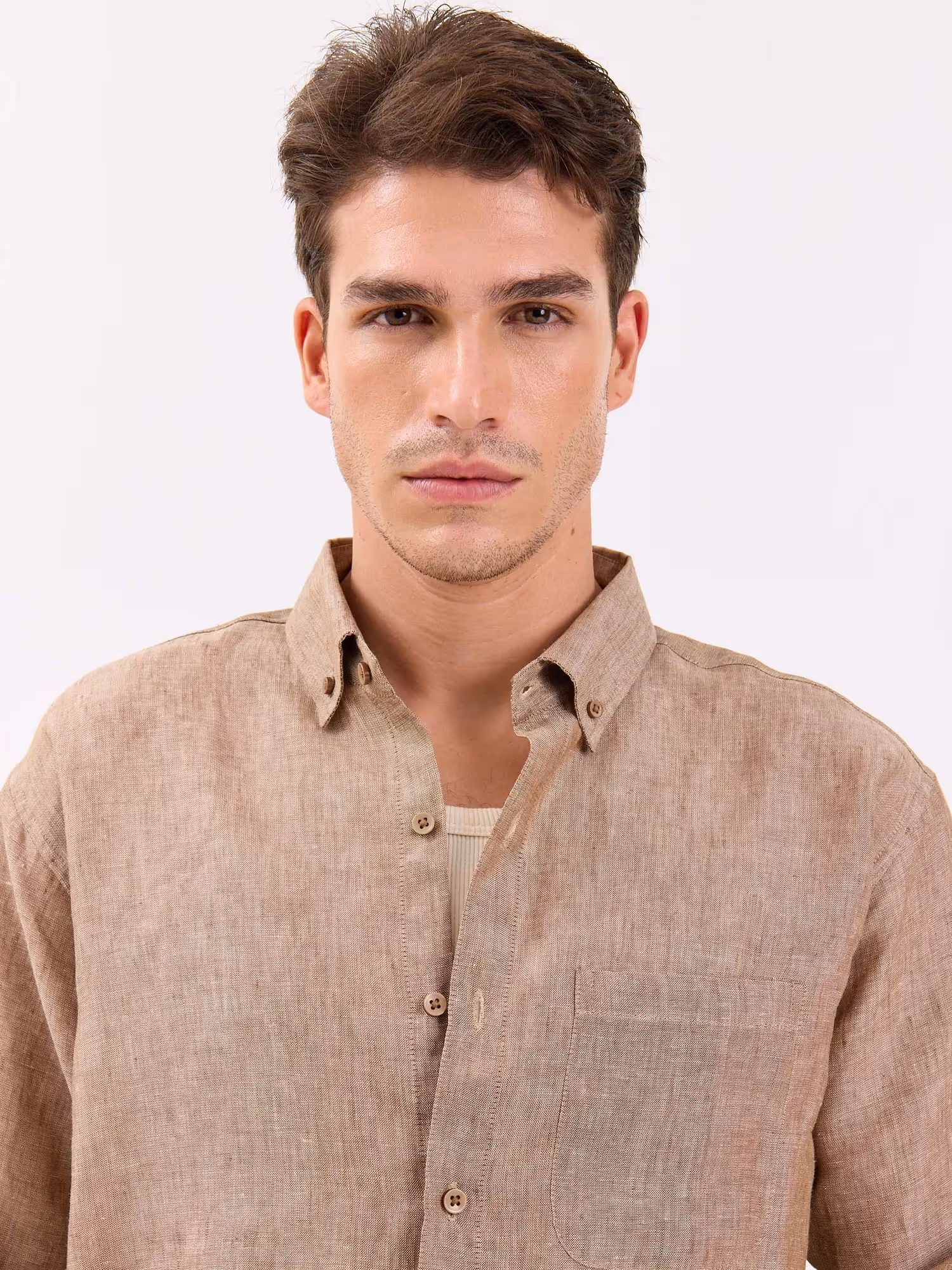 Textured Irish Linen Shirt image 5