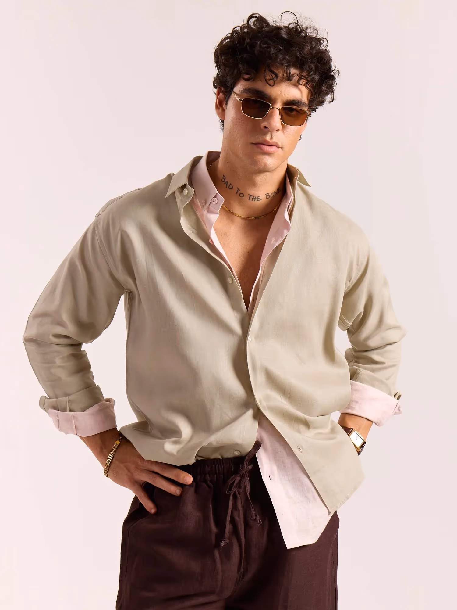 Tinted Pista Linen-blend Shirt image 7