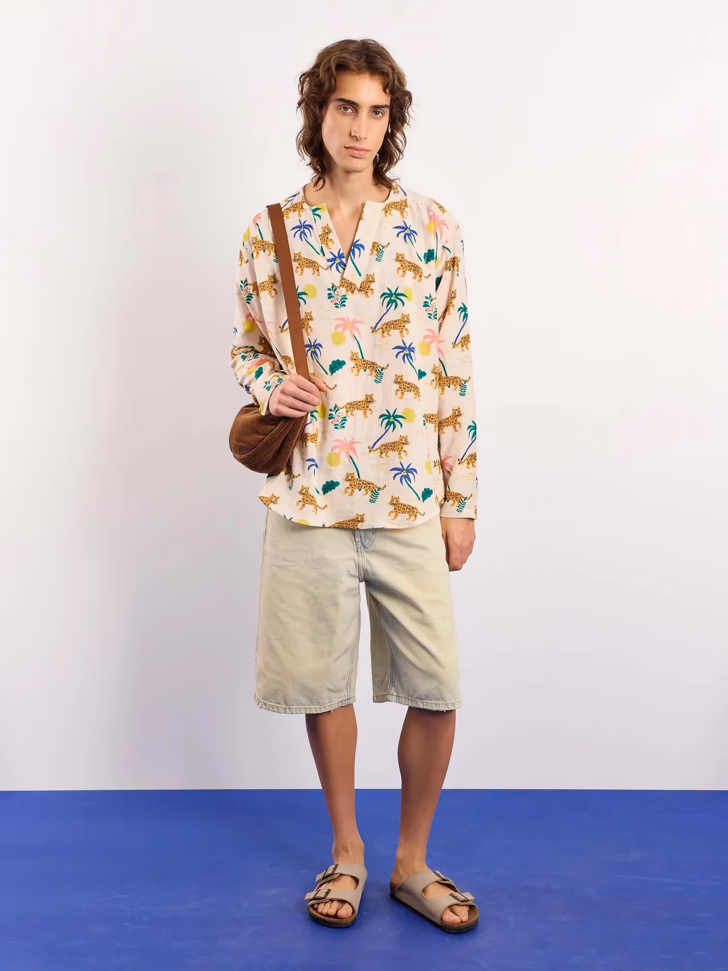 Tropical Safari Gauze Pullover image 1