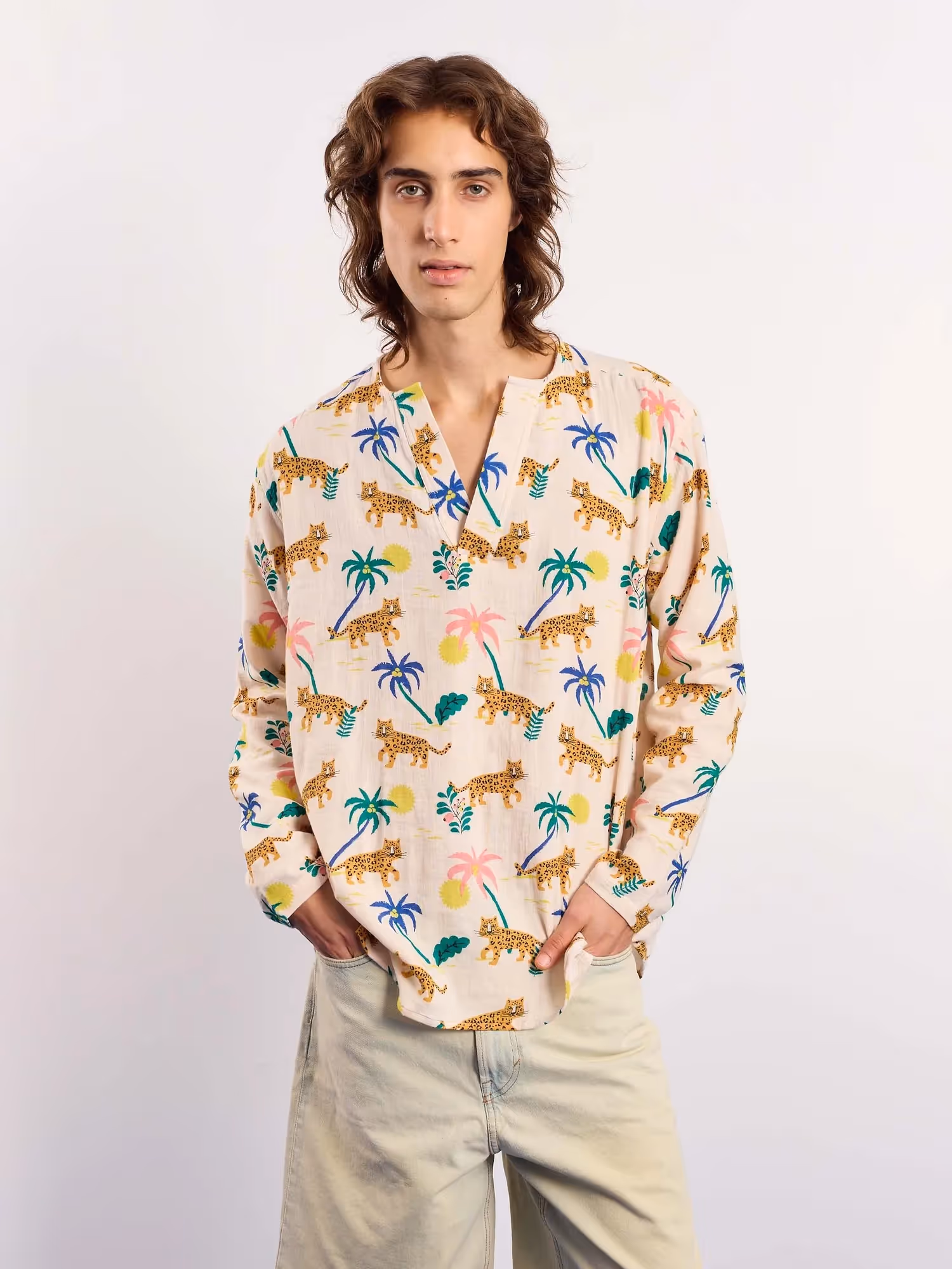 Tropical Safari Gauze Pullover  image 3