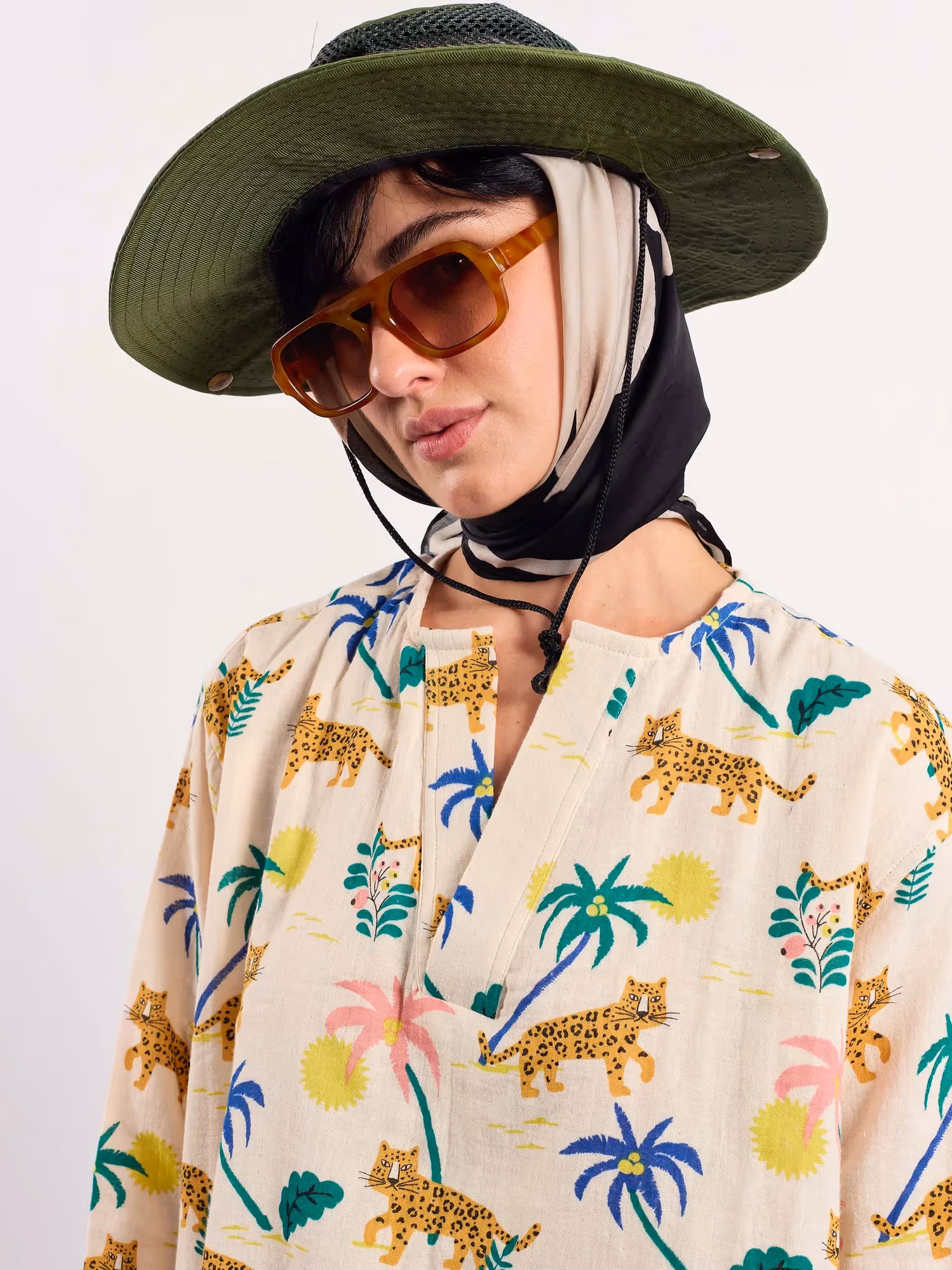 Tropical Safari Gauze Pullover  image 5