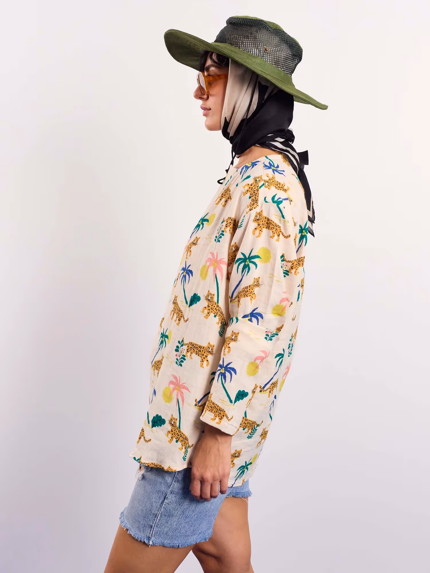 Tropical Safari Gauze Pullover  image 6