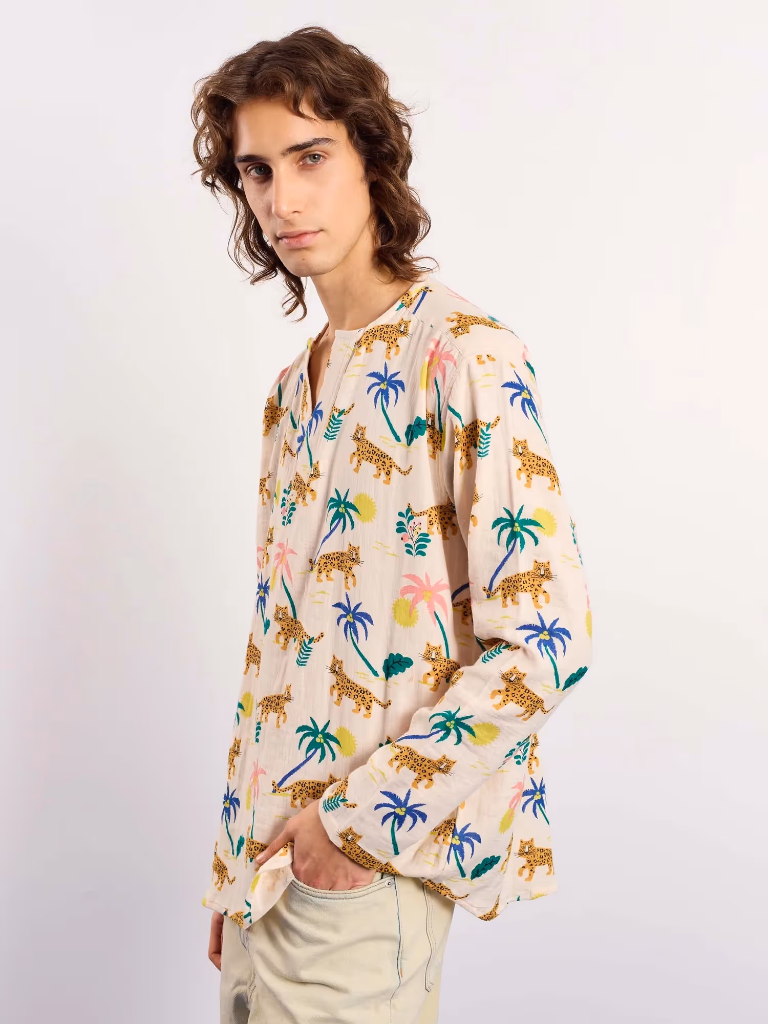 Tropical Safari Gauze Pullover  image 7