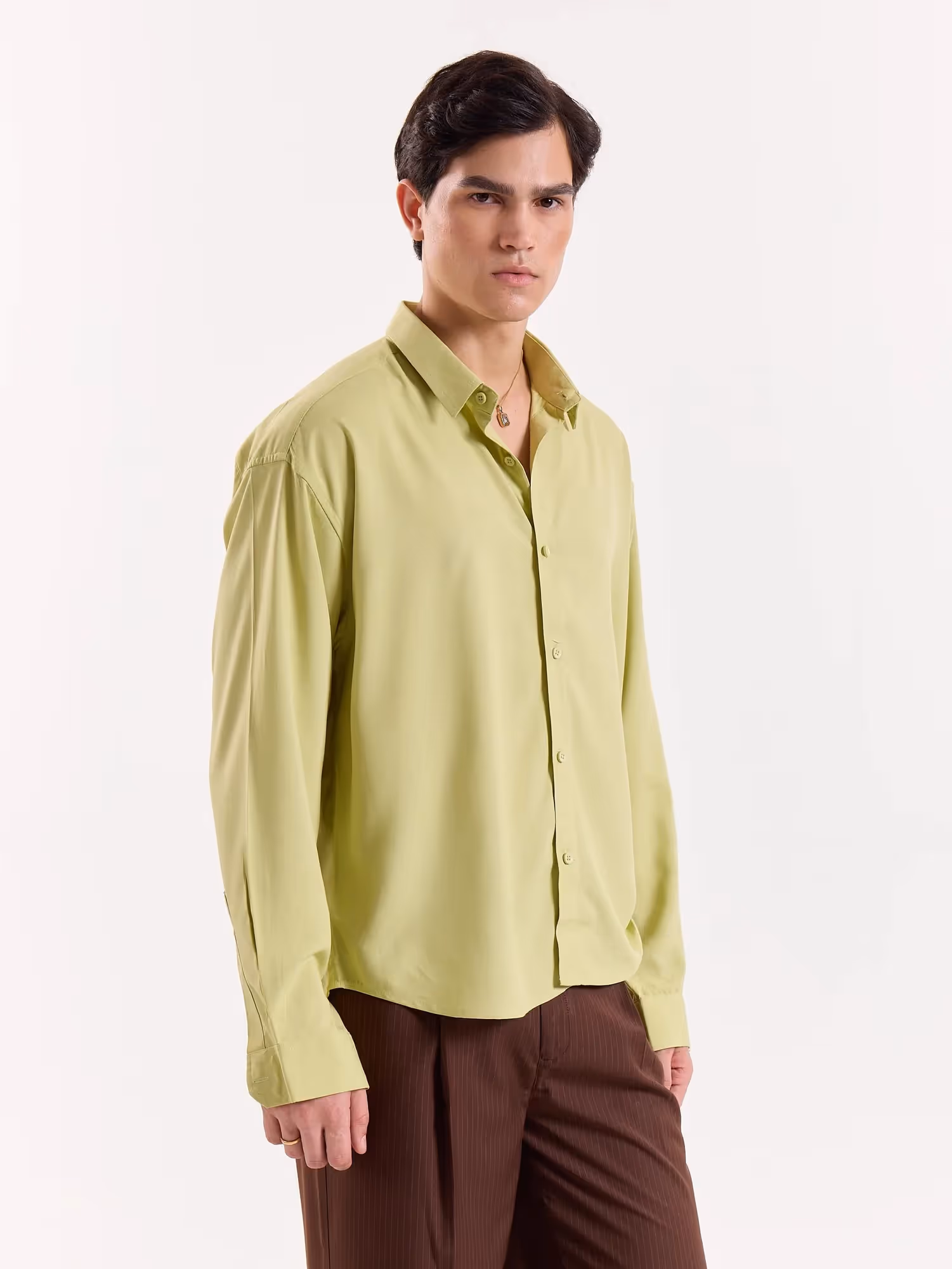 Vivid Jade Drape Shirt  image 3