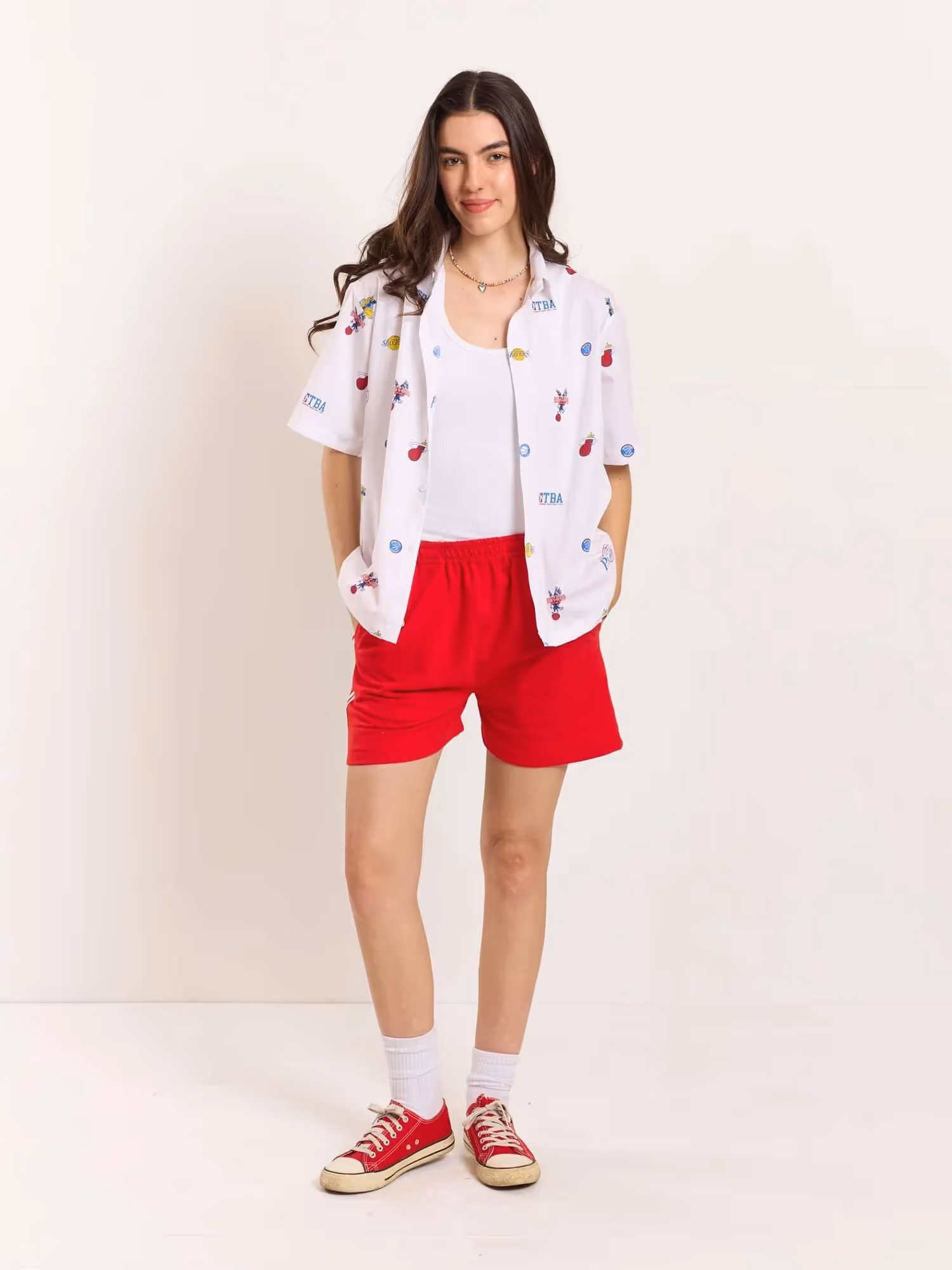 White Bowling Shirt image 2