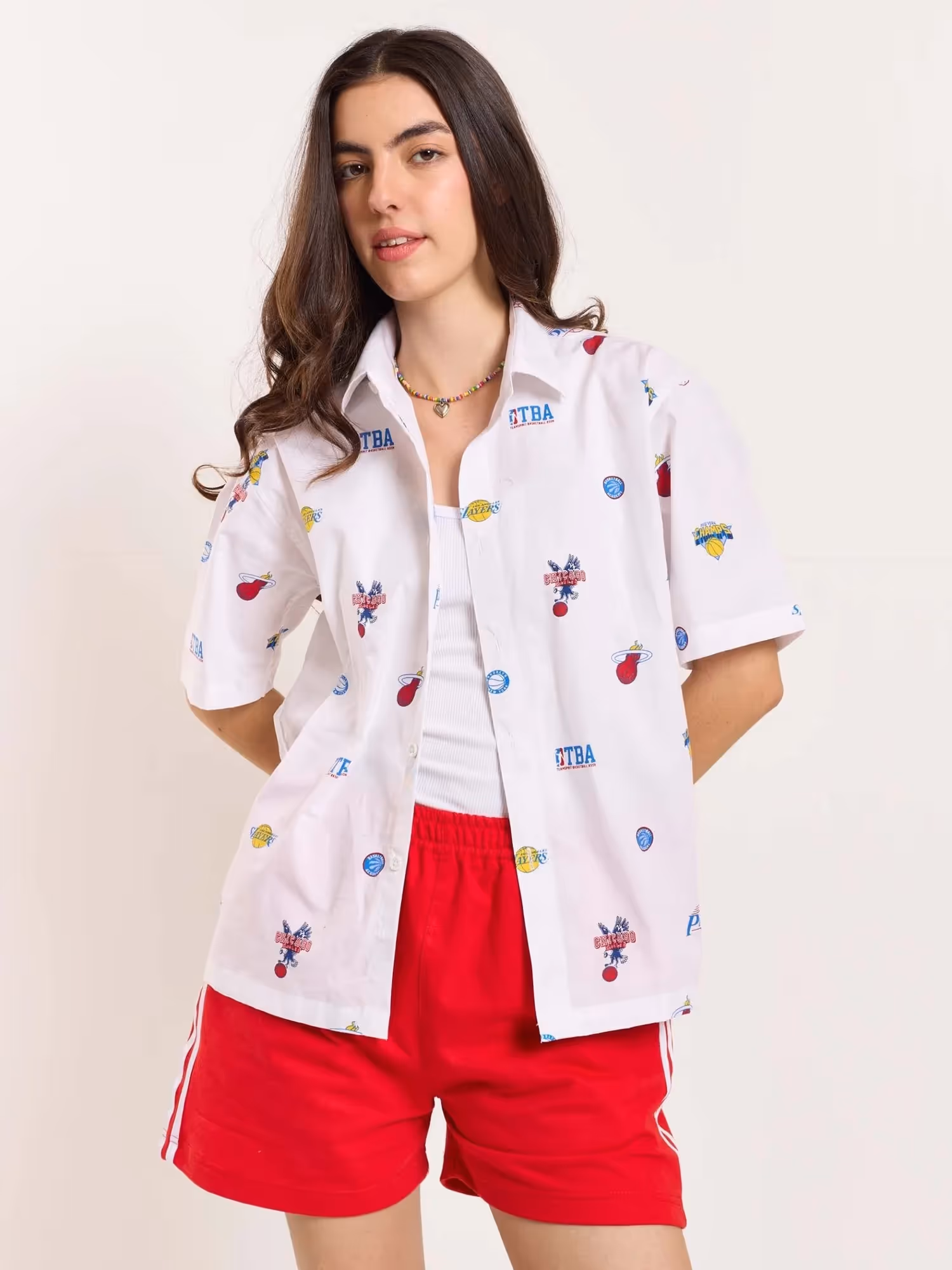 White Bowling Shirt image 3