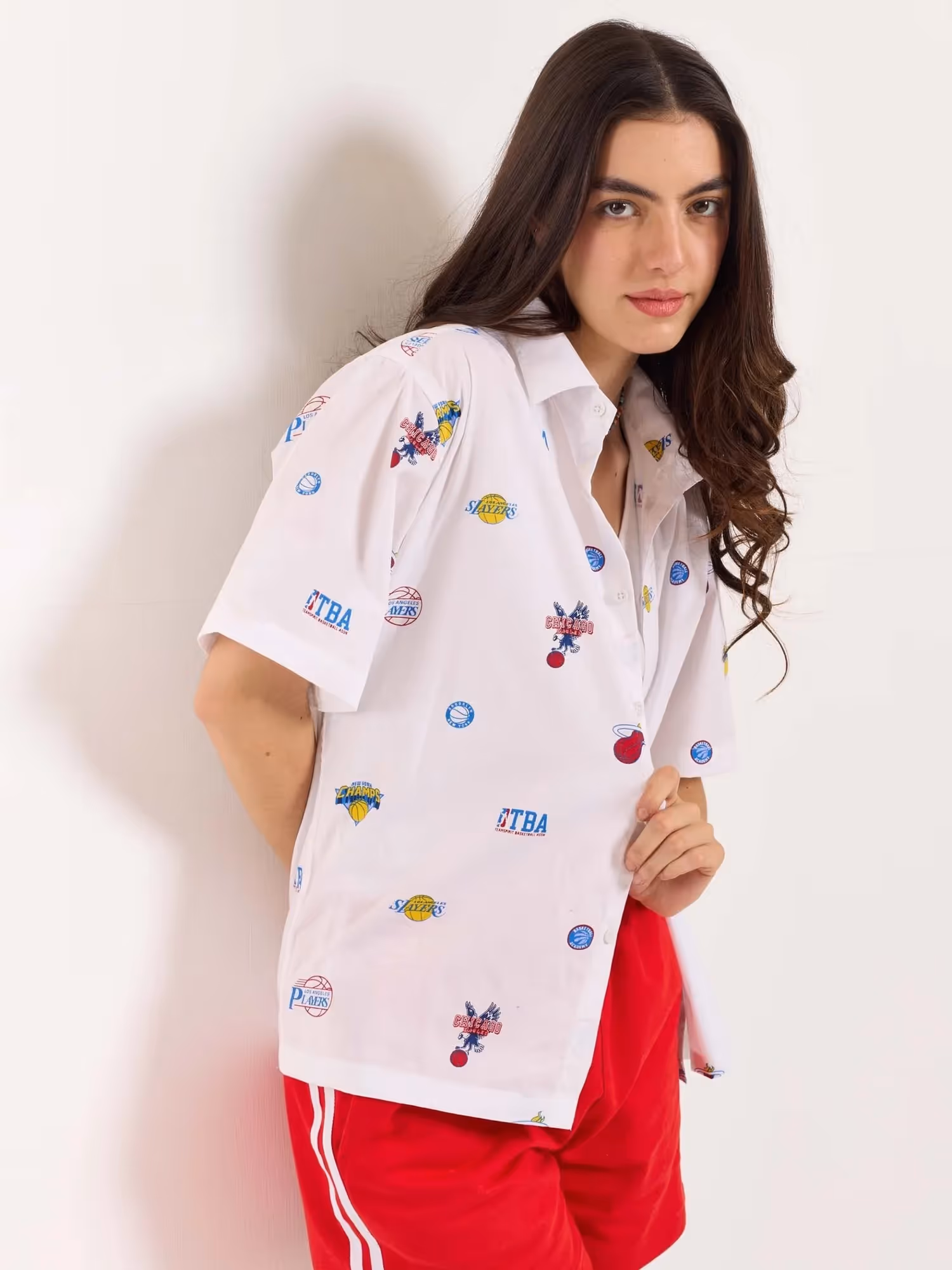 White Bowling Shirt image 5