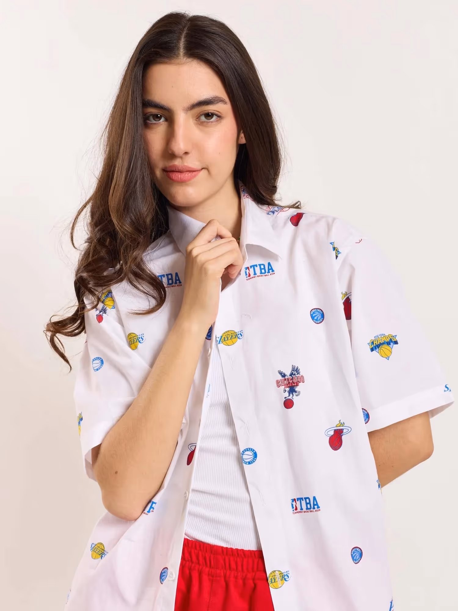 White Bowling Shirt image 7