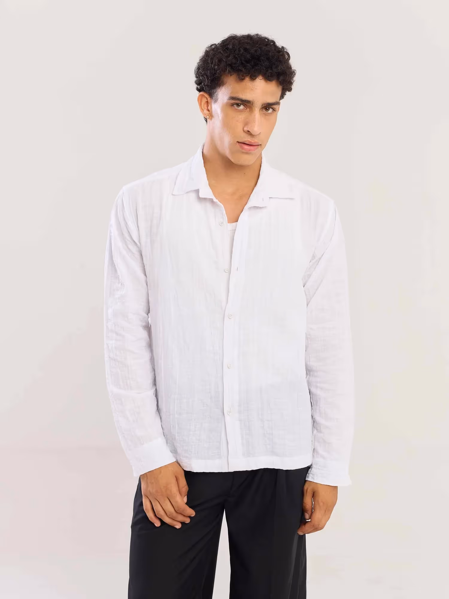 White Flowing Shirt image 1