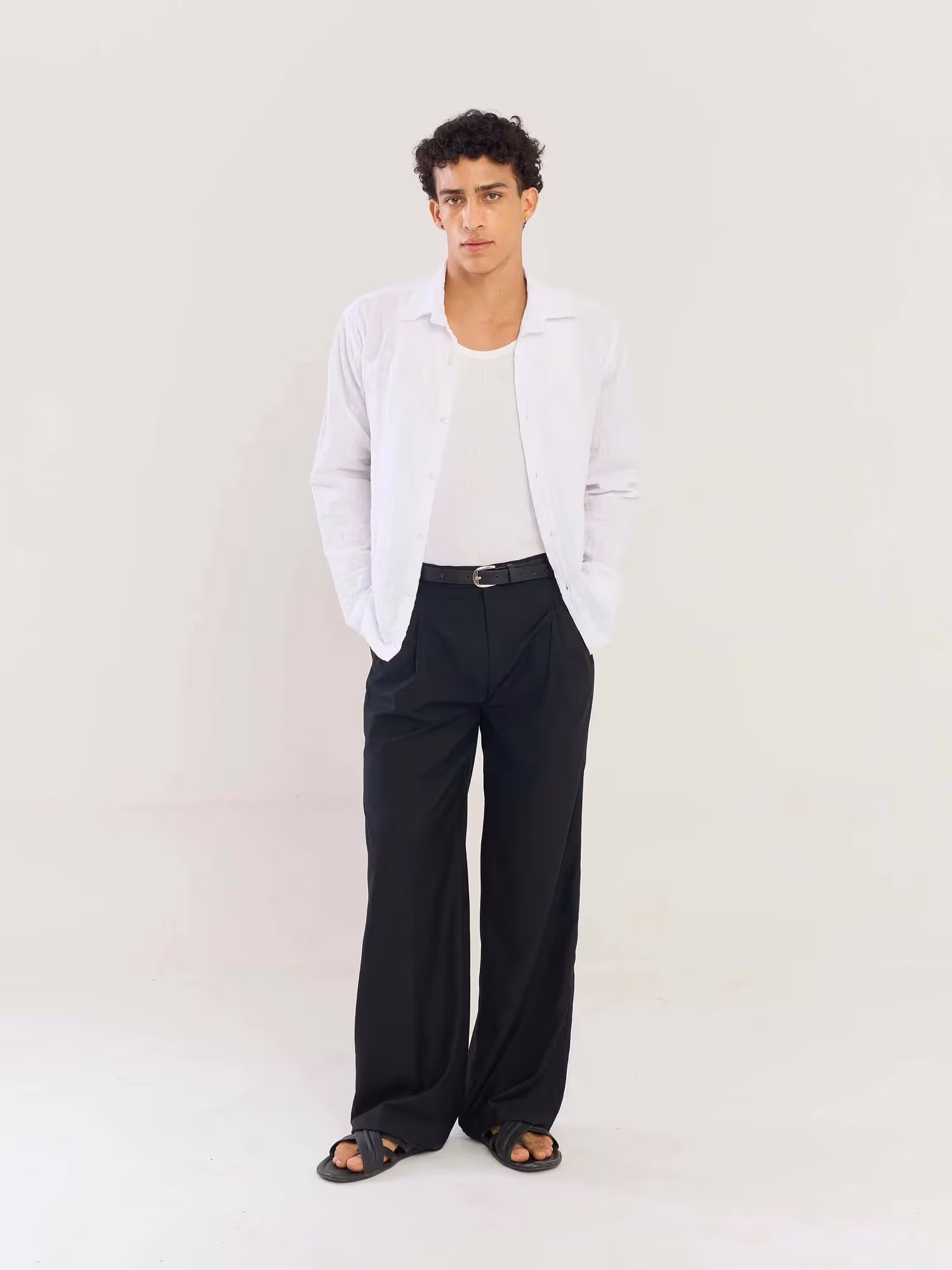 White Flowing Shirt image 2