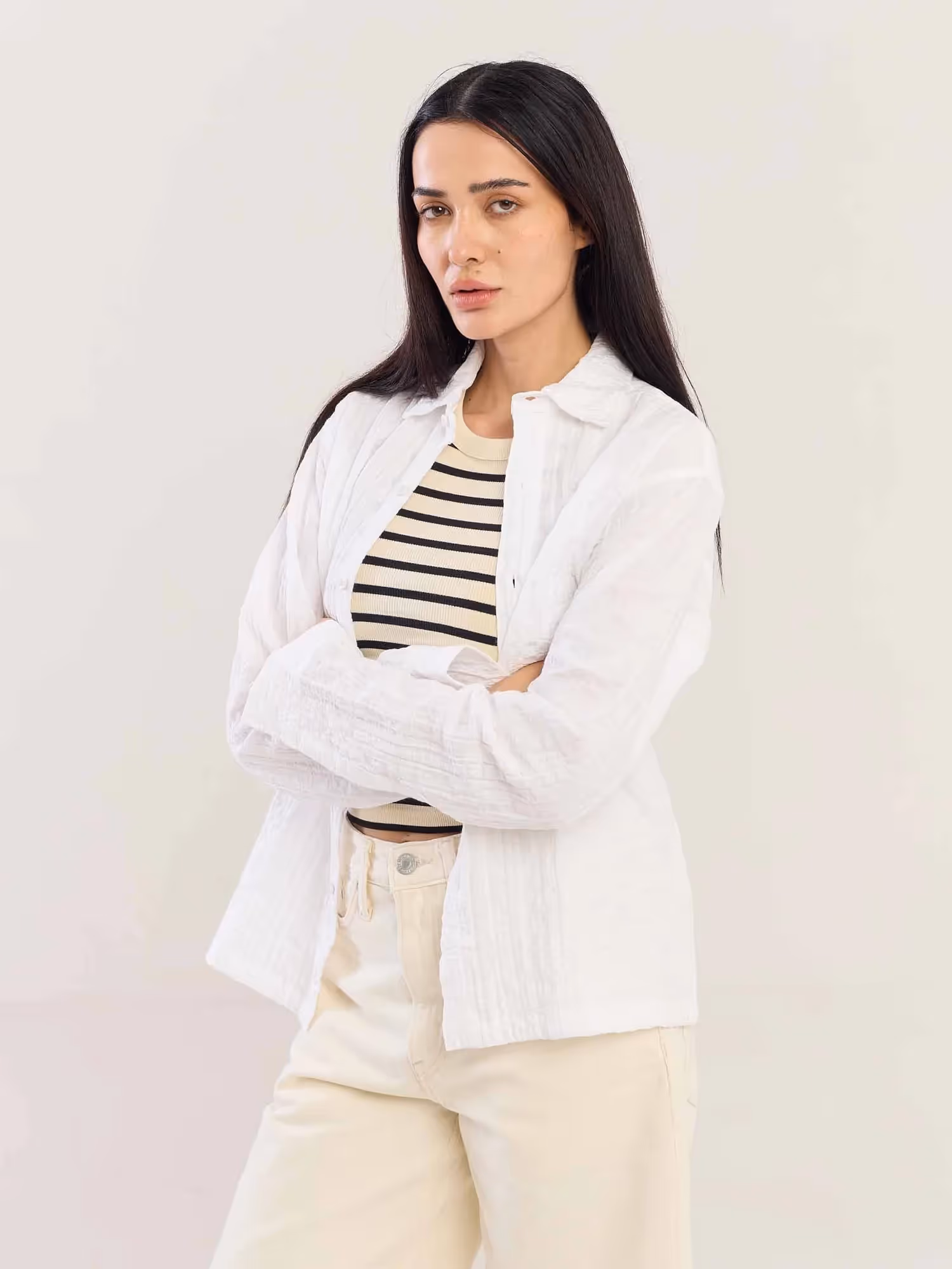 White Flowing Shirt image 6