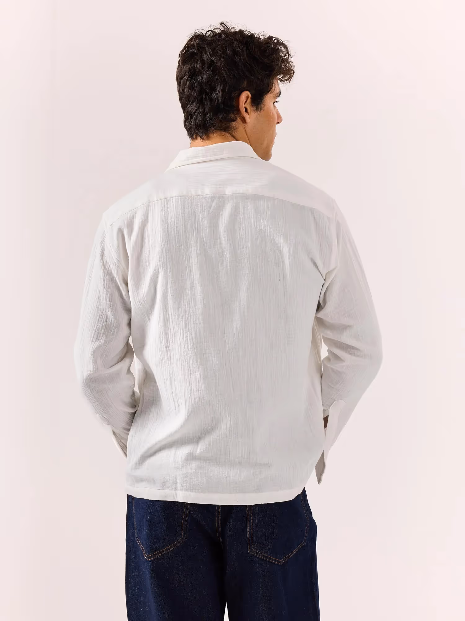 White Gauze Holiday Shirt  image 7