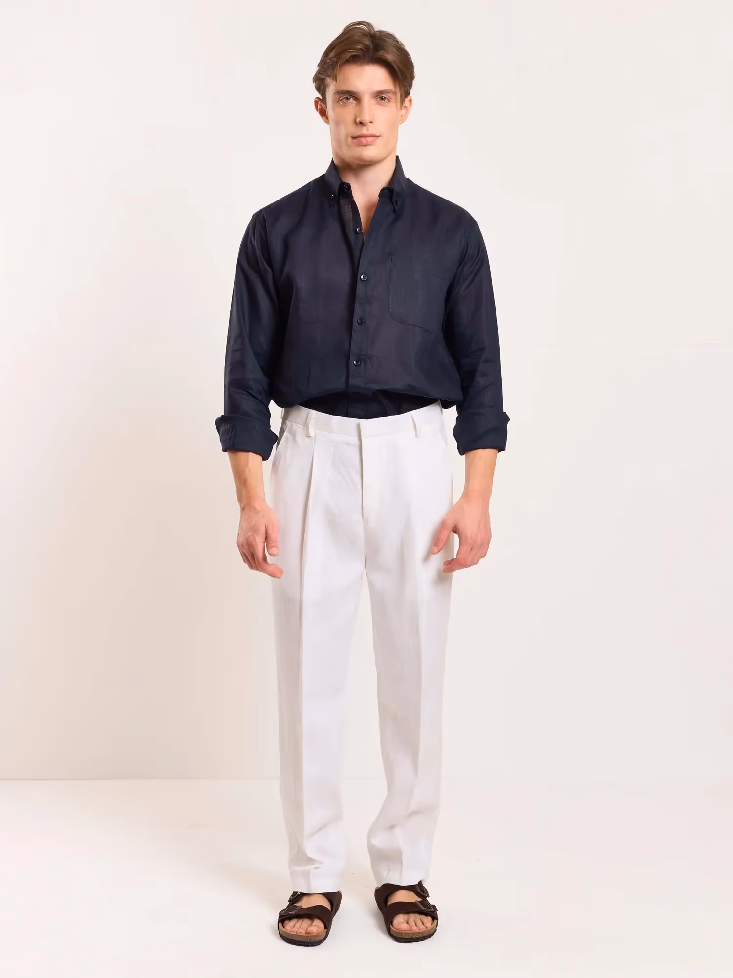 White Linen Trousers  image 1