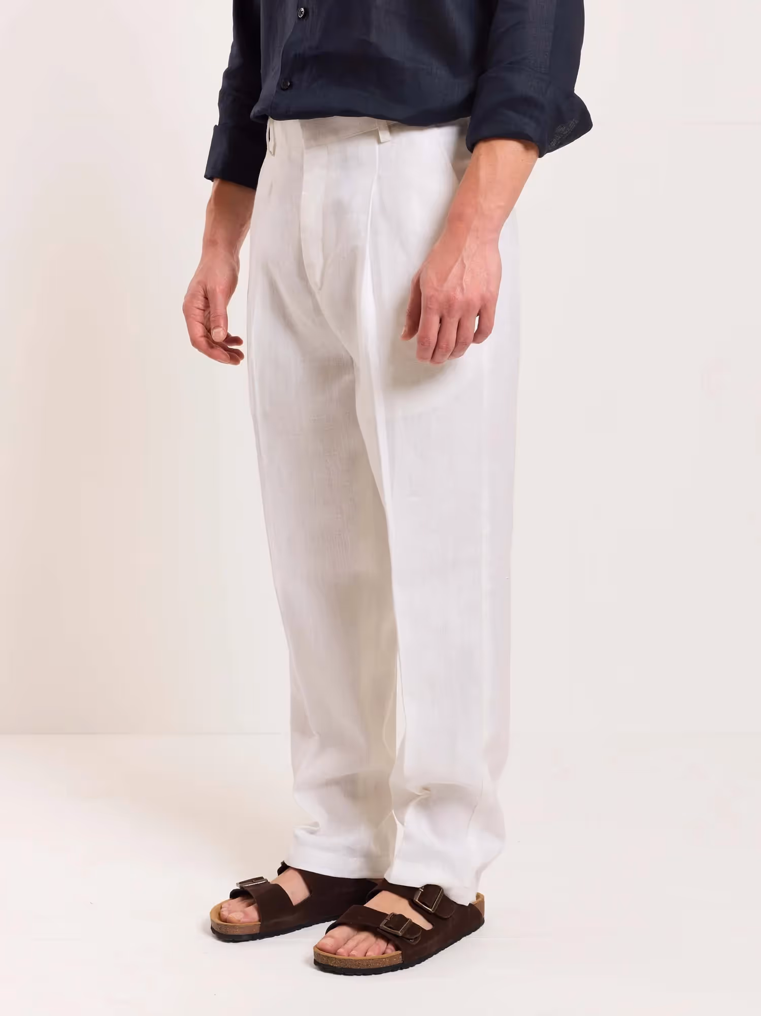 White Linen Trousers image 4
