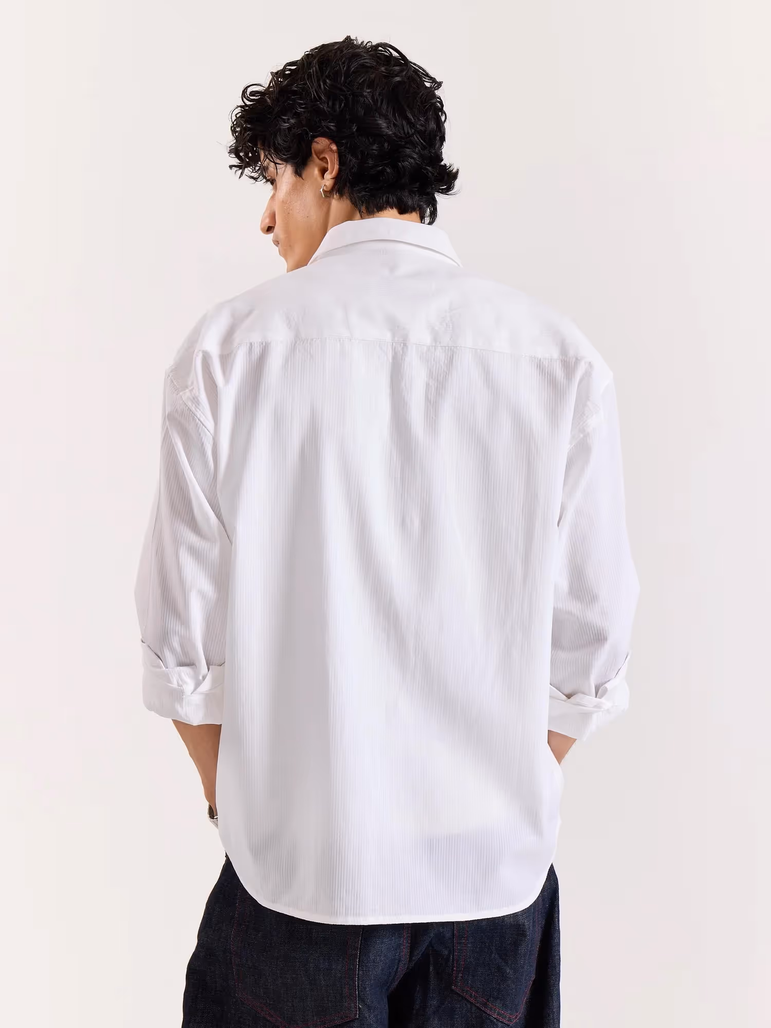 White Seersucker Holiday Shirt  image 4