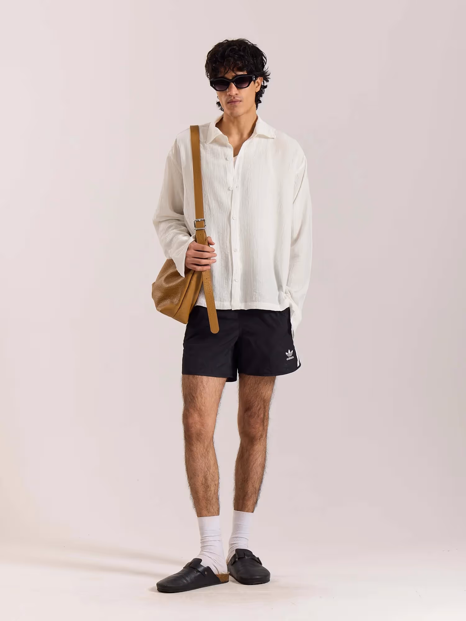 White Wave Textured Holiday Shirt image 1