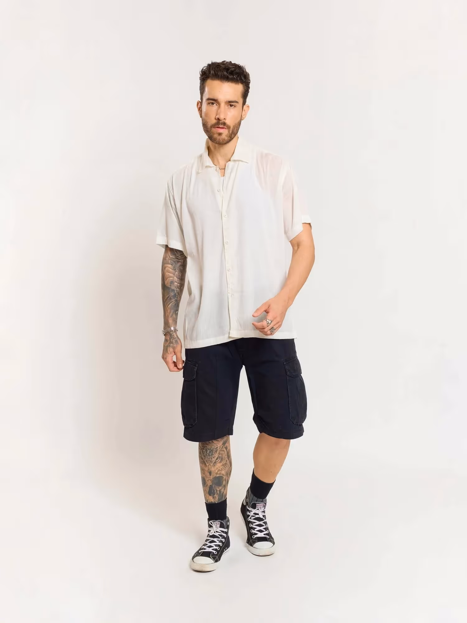 White Wrinkled Shirt image 2