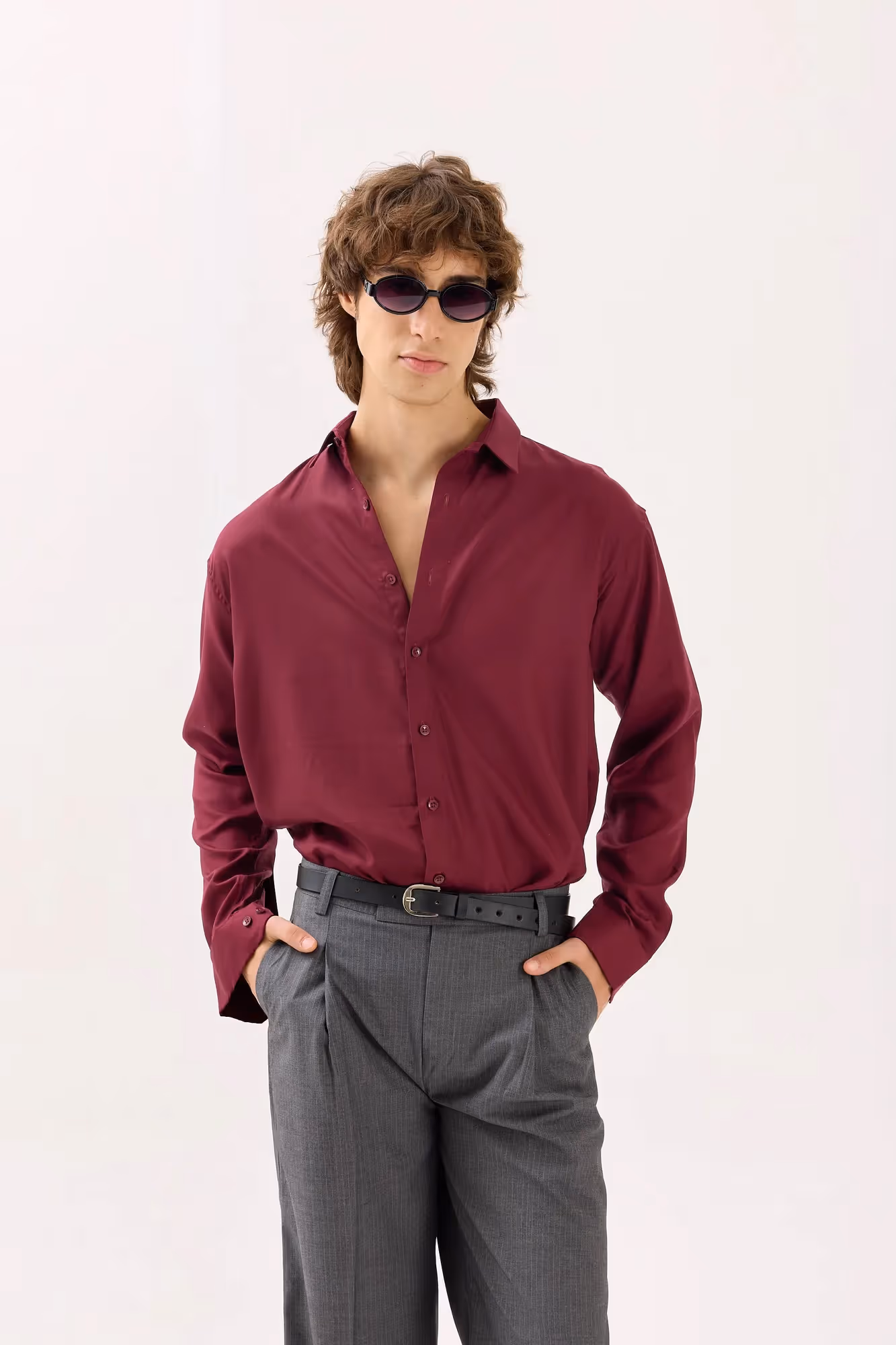 Wine Drape Shirt  image 2