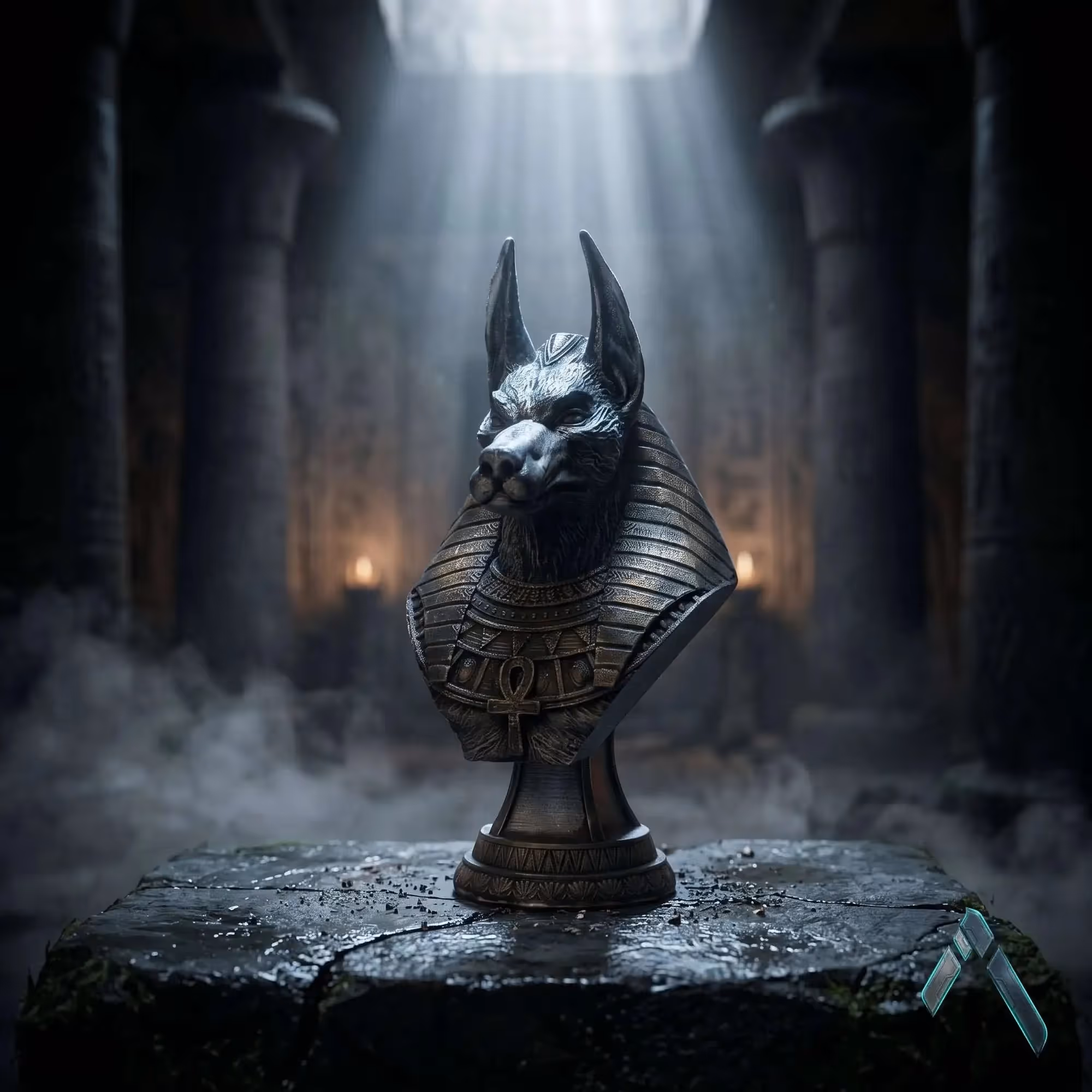 Anubis Bust Sculpture  image 1