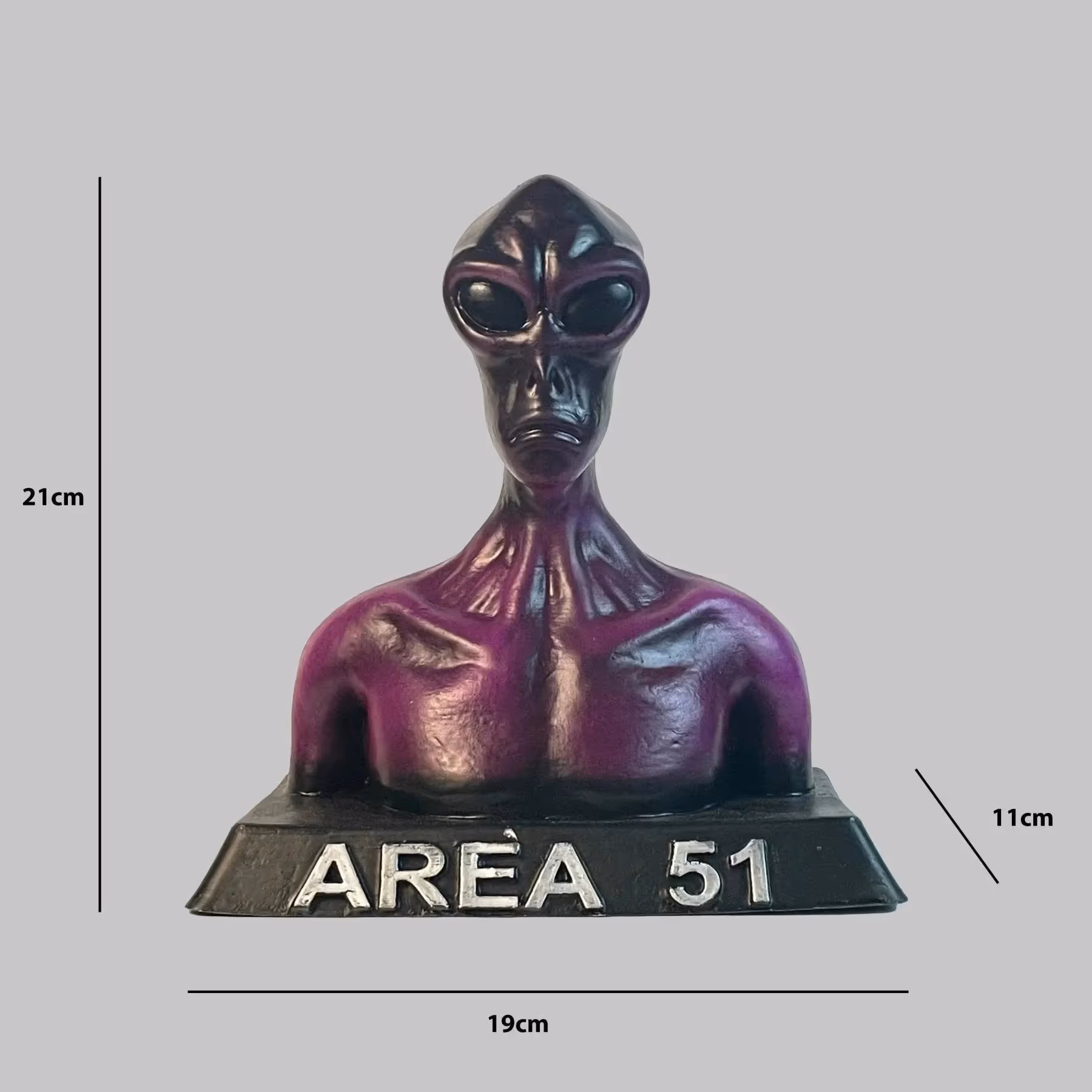Area 51 Alien Bust Sculpture image 3