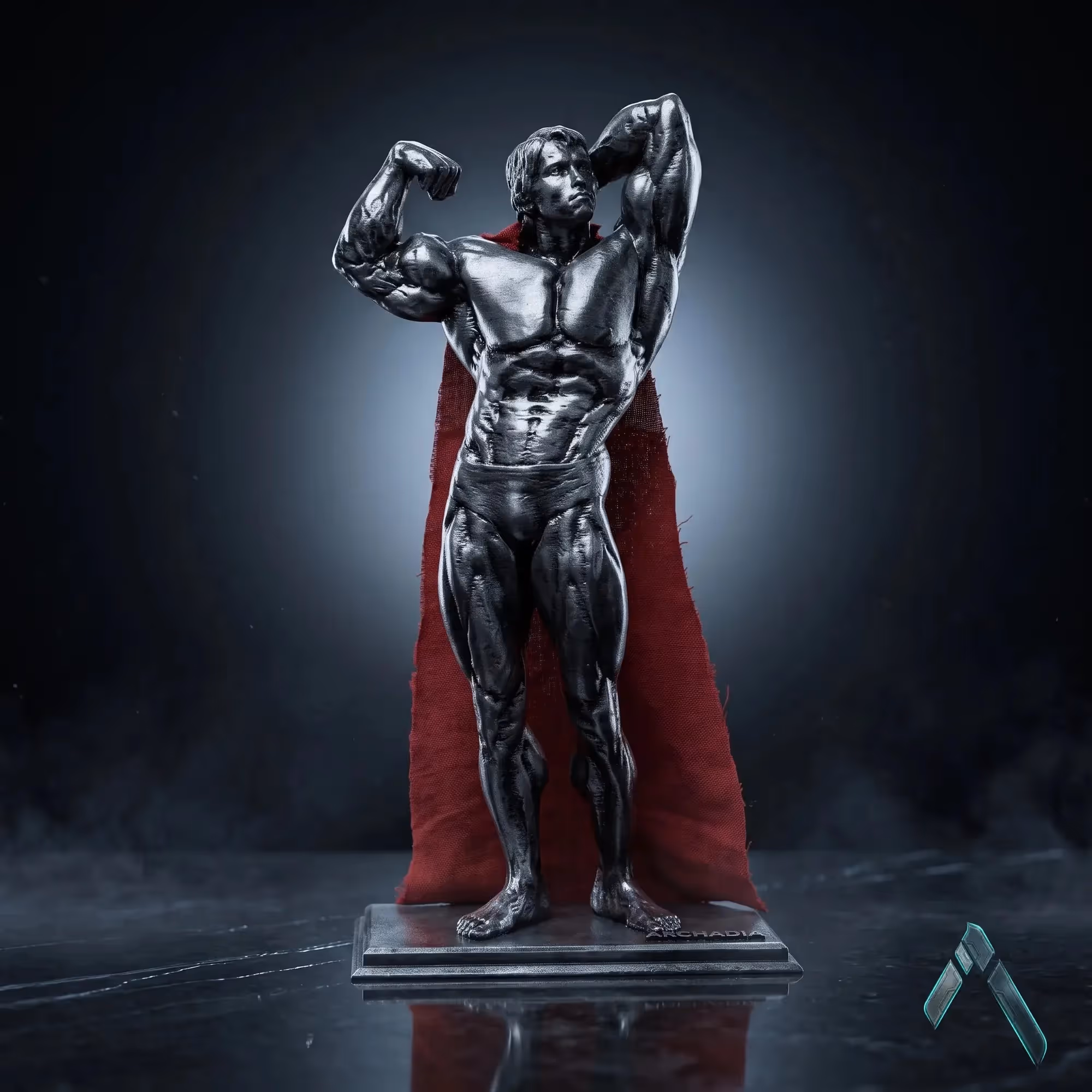 Arnold Classic Double Bicep Pose Sculpture  image 1