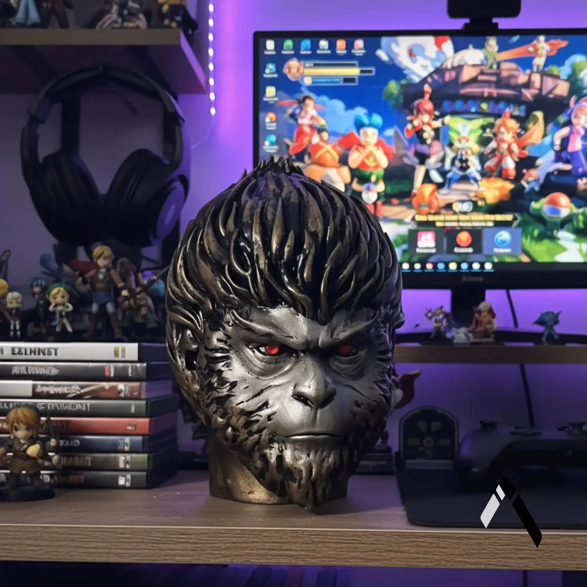 Black Myth Wukong Head Bust  image 1