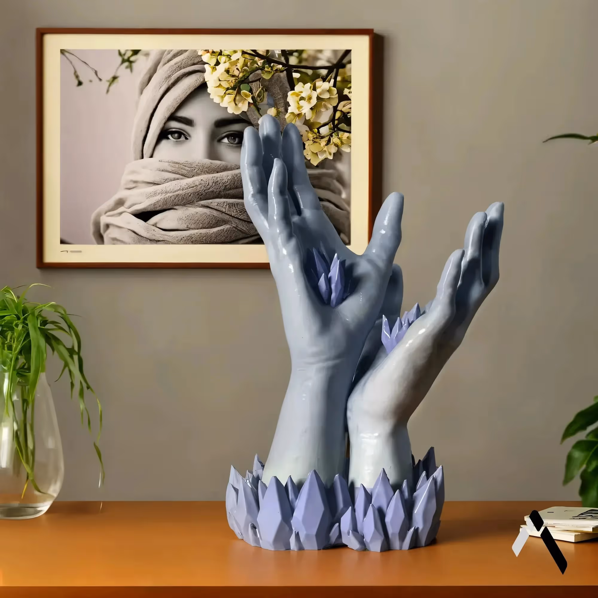 Crystal Hands Sculpture image 1