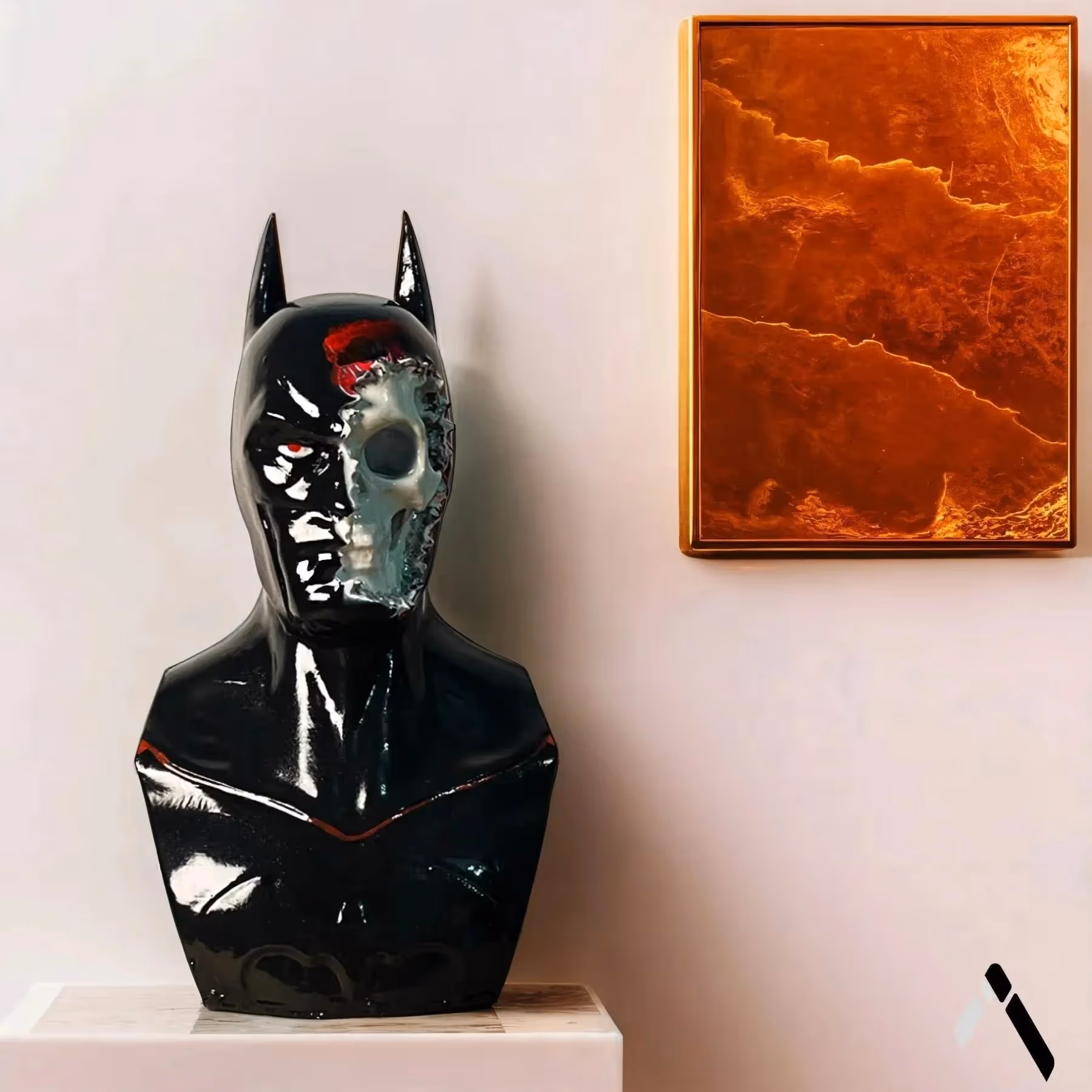 Demon Batman Skull Bust  image 1